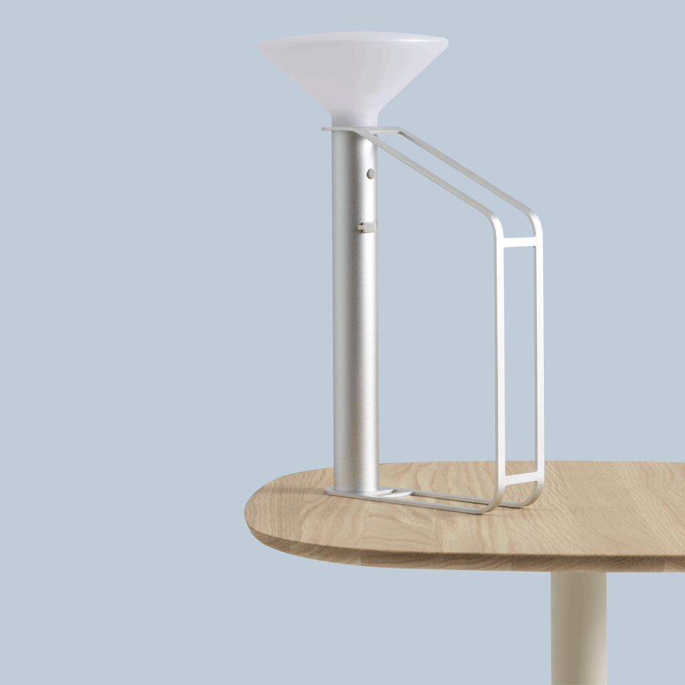 Tragbare Außenlampe PITON silber
