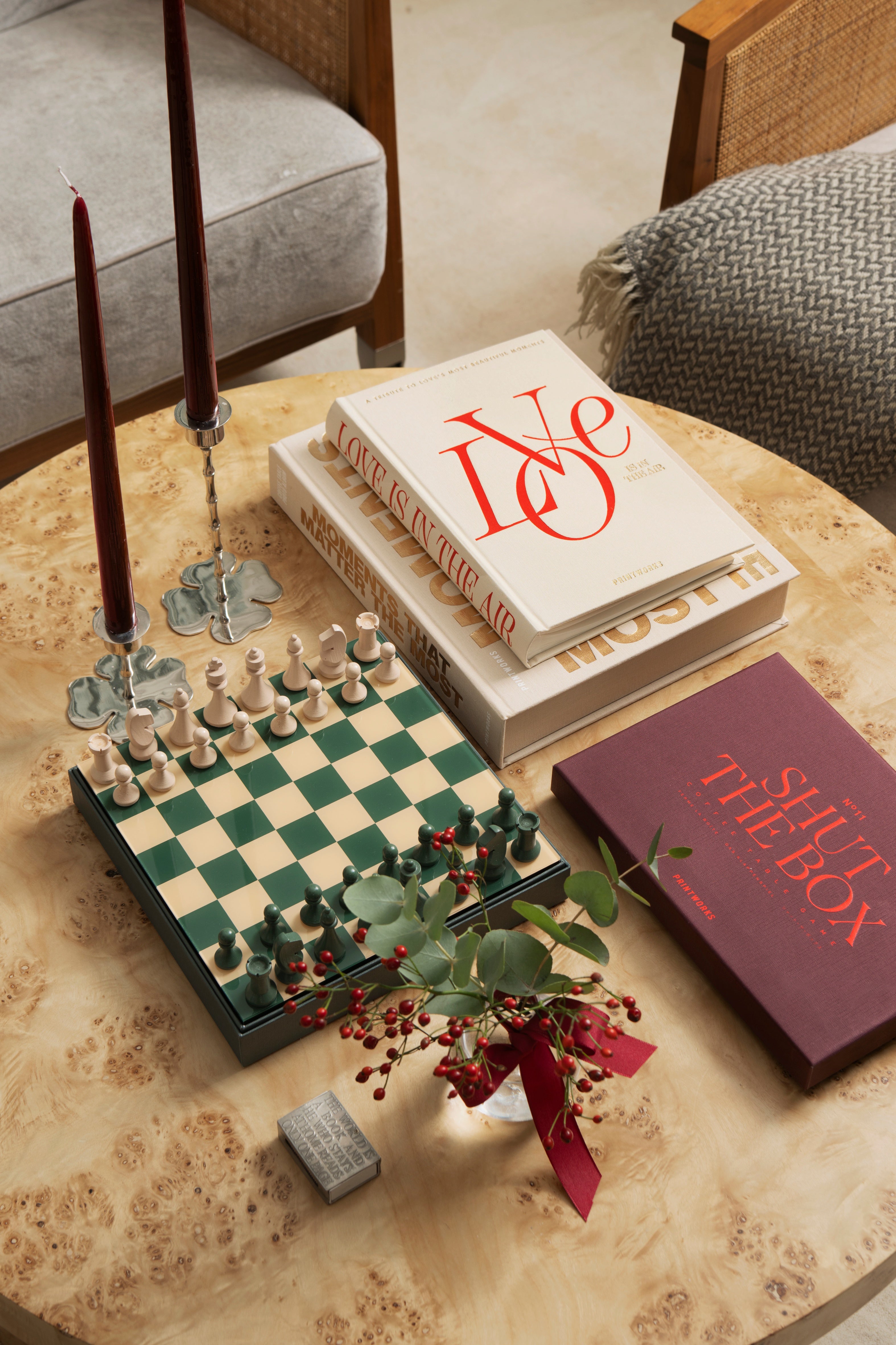 Album na zdjęcia LOVE IS IN THE AIR beżowy z czerwonym