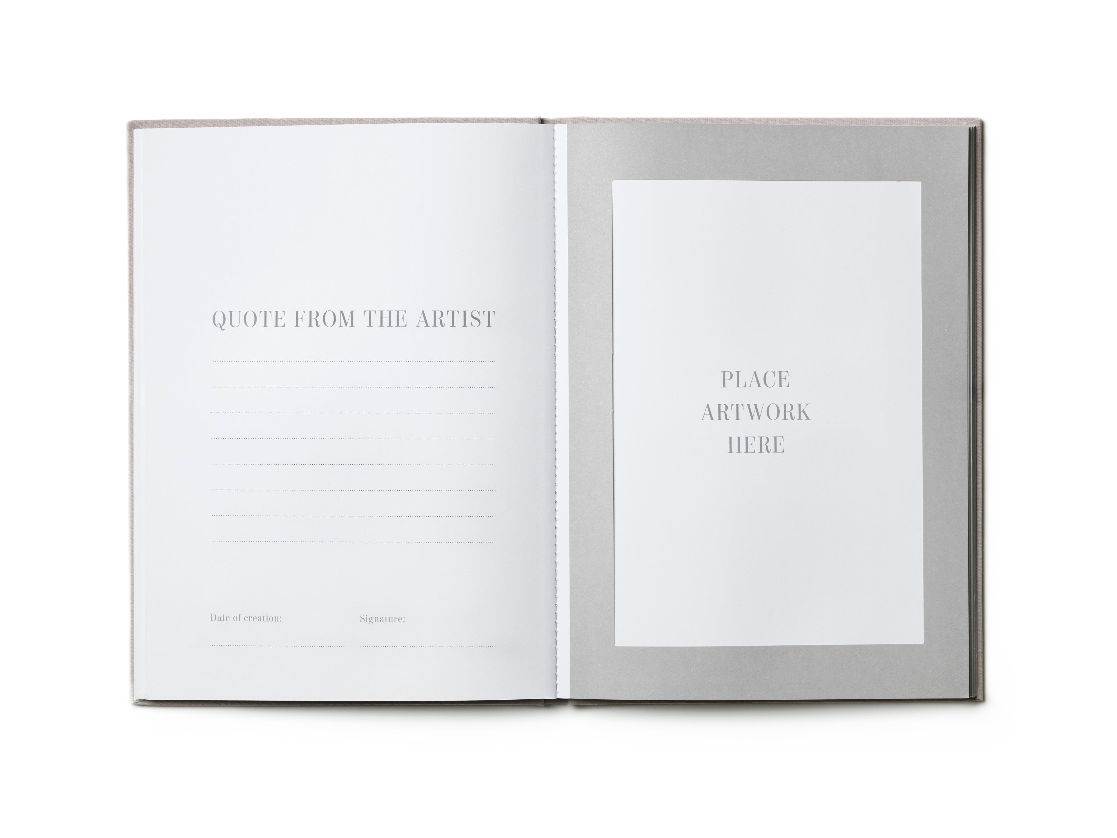 Album na rysunki GREAT ART beżowy ze złotym