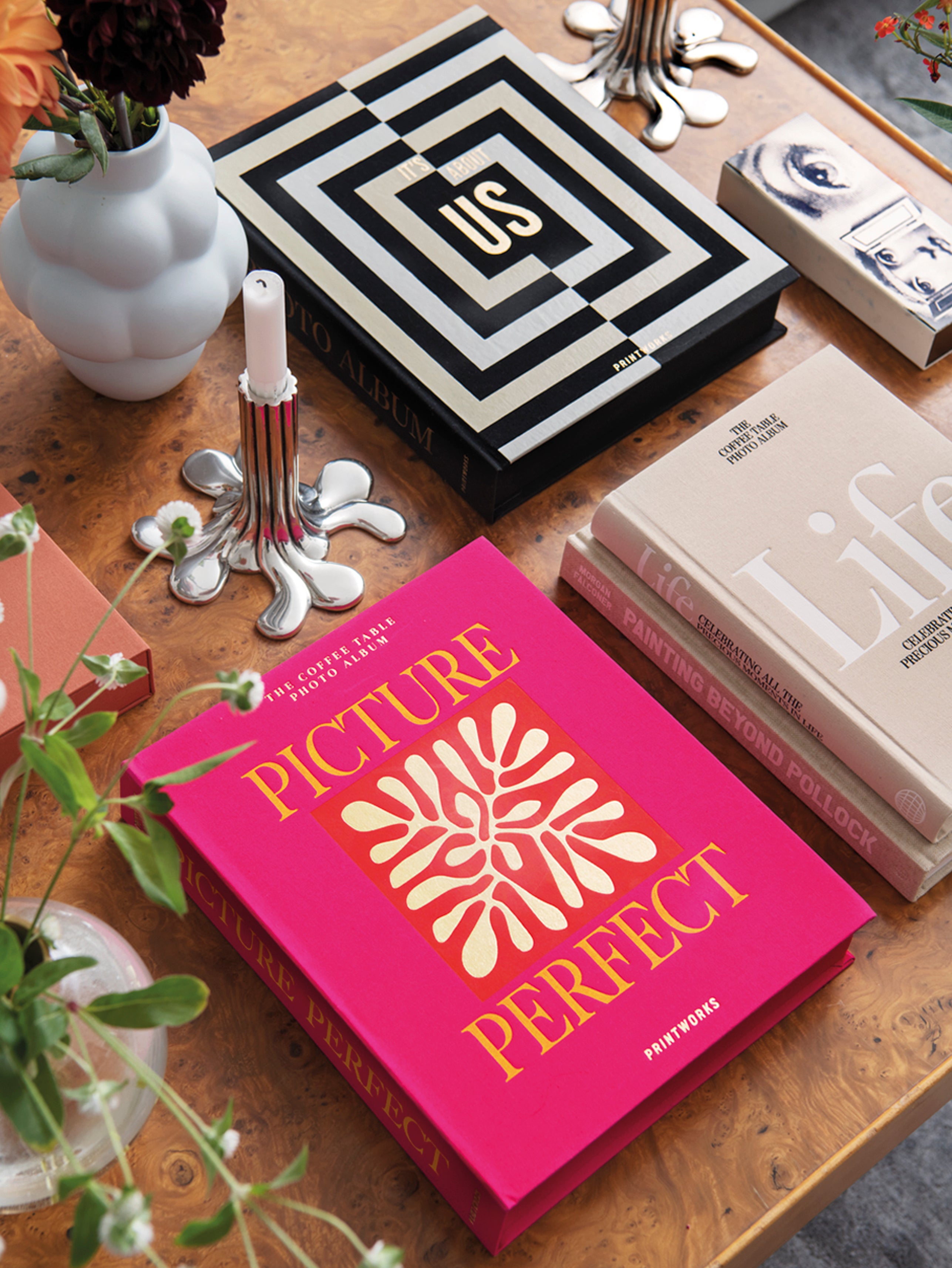 Album na zdjęcia PICTURE PERFECT różowy ze złotym