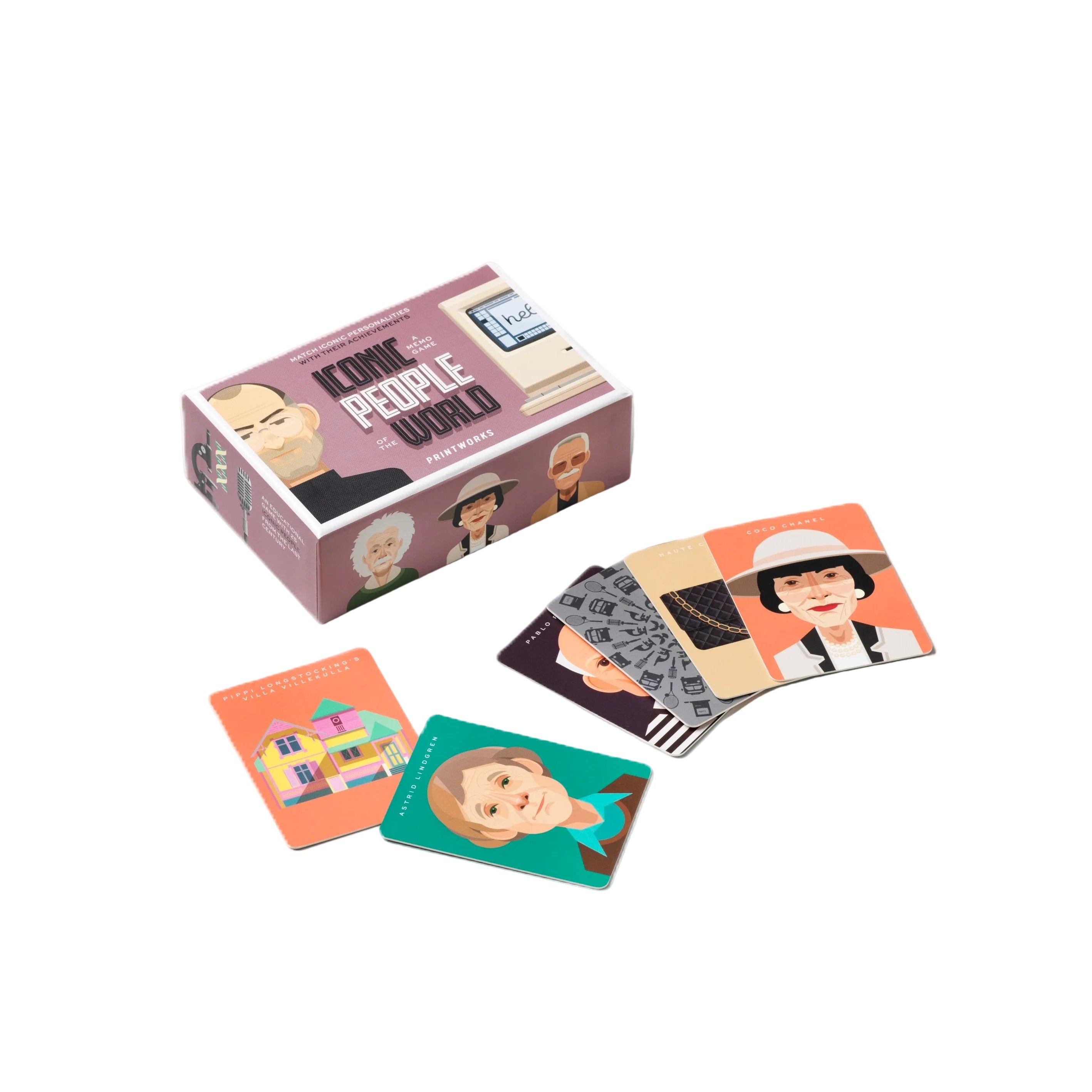 Gra Memory MEMO GAME ICONIC PEOPLE lila