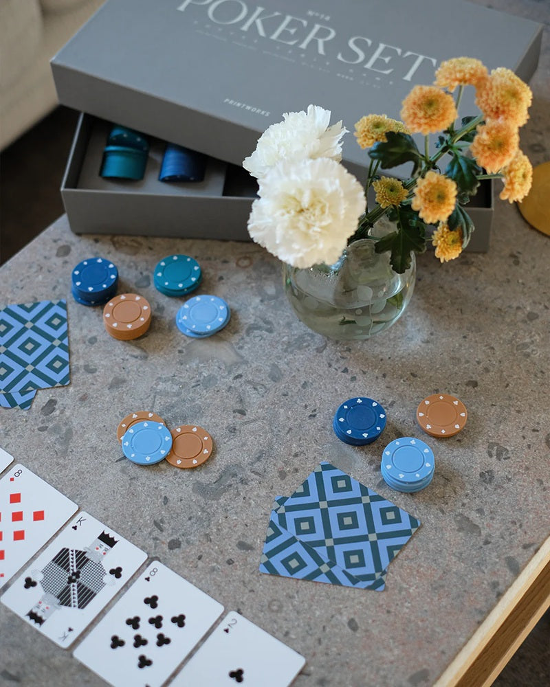 Zestaw do gry w pokera POKER SET szary