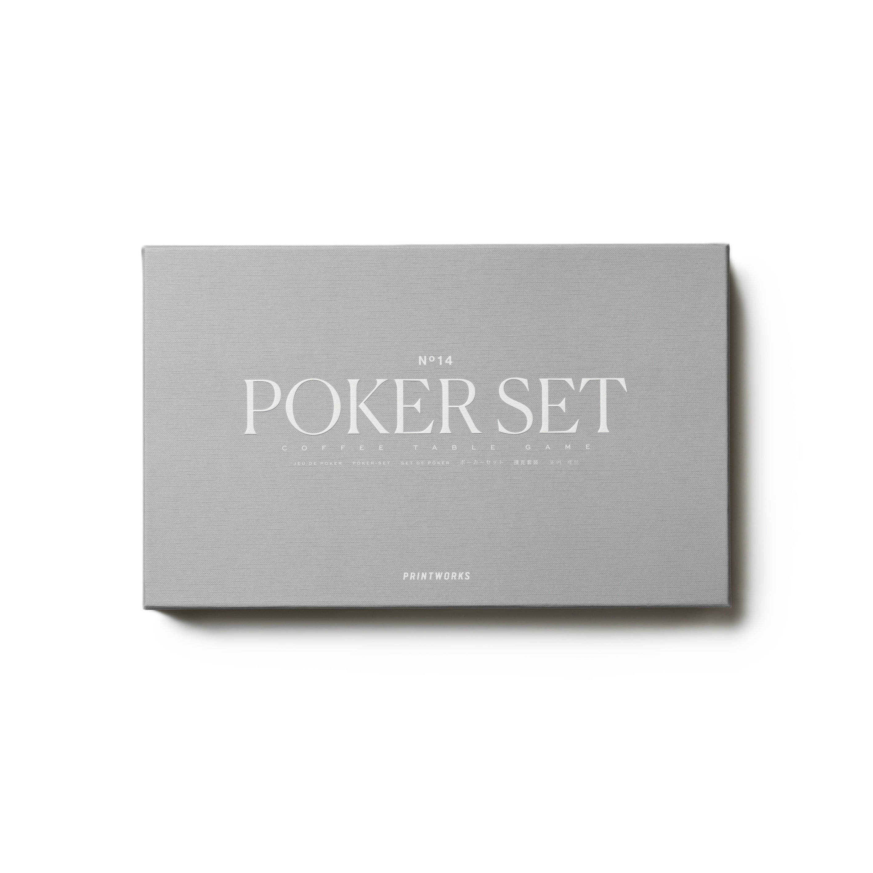 Zestaw do gry w pokera POKER SET szary