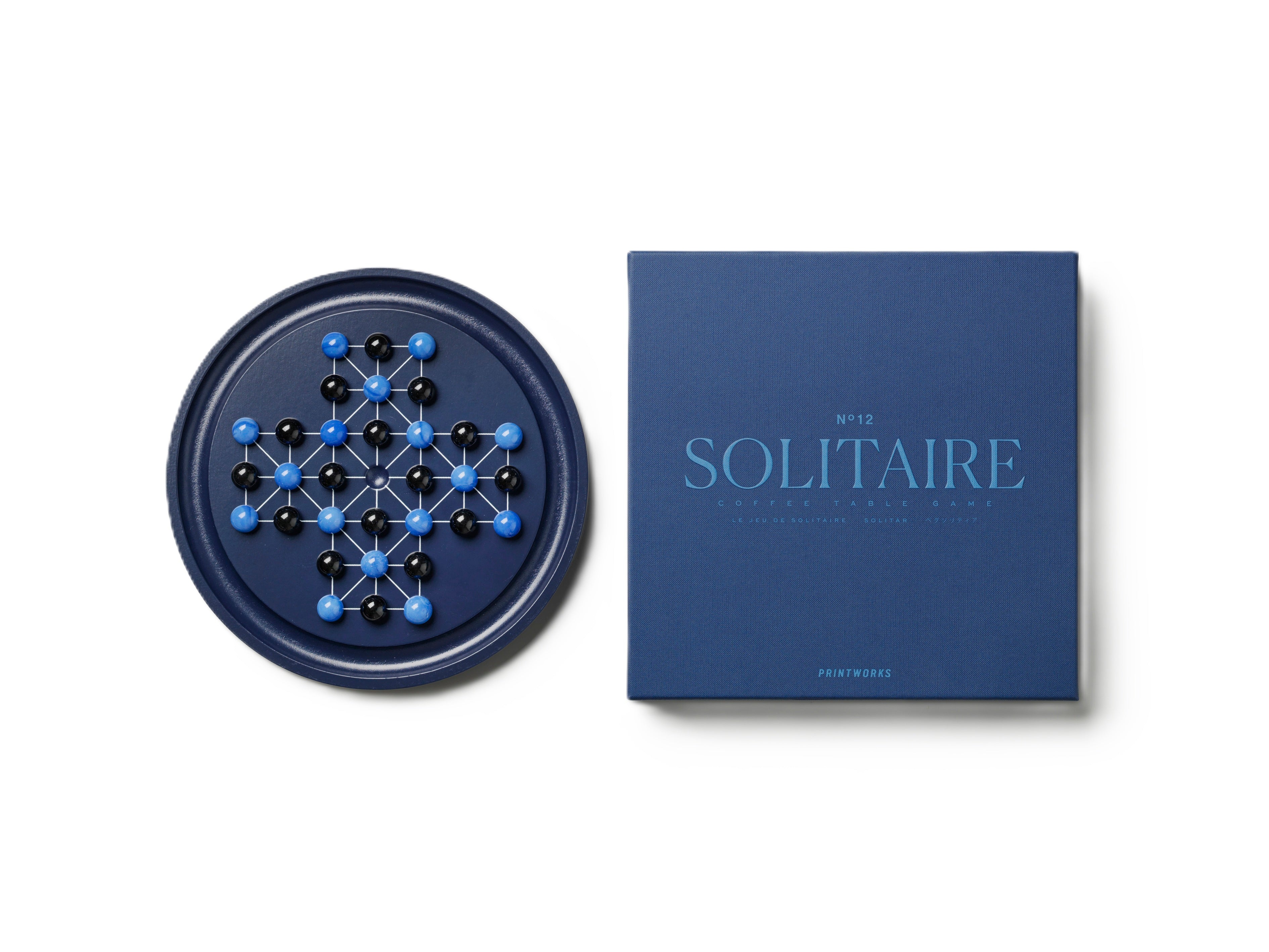 Gra strategische SOLITAIRE PATIENCE granatowy