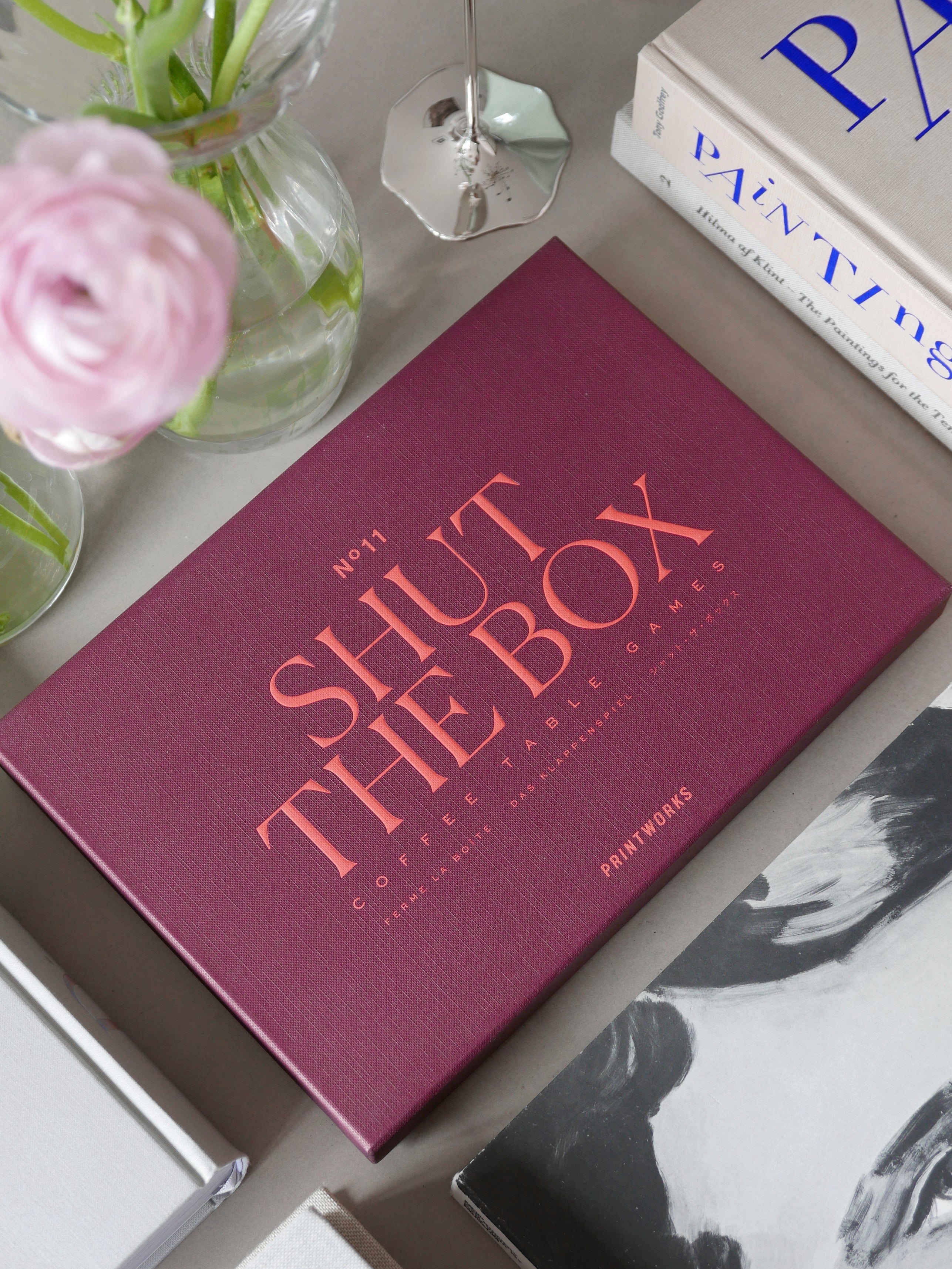 Gra planszowa SHUT THE BOX bordowy