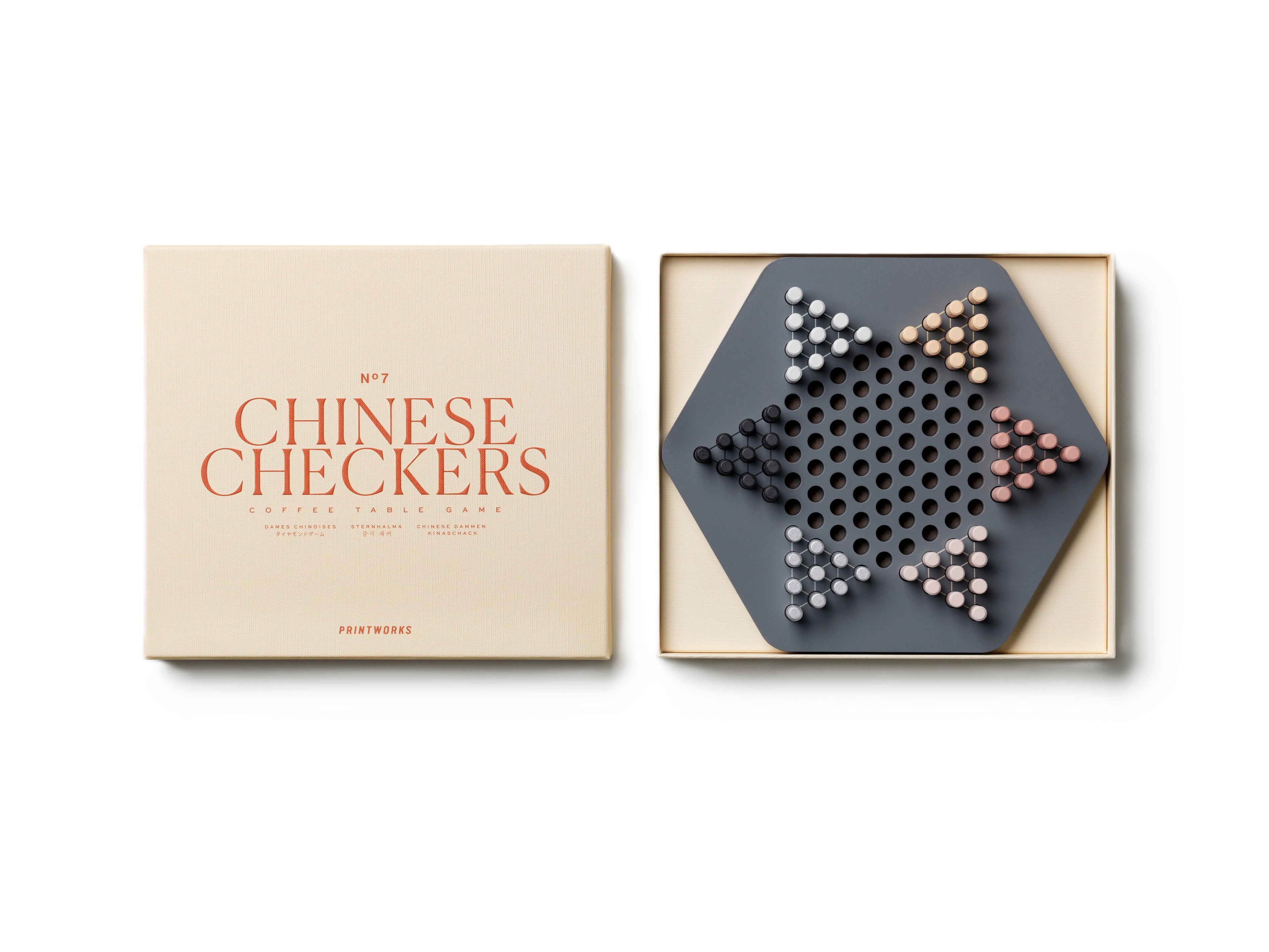 Gra trylma CHINESE CHECKERS beżowy