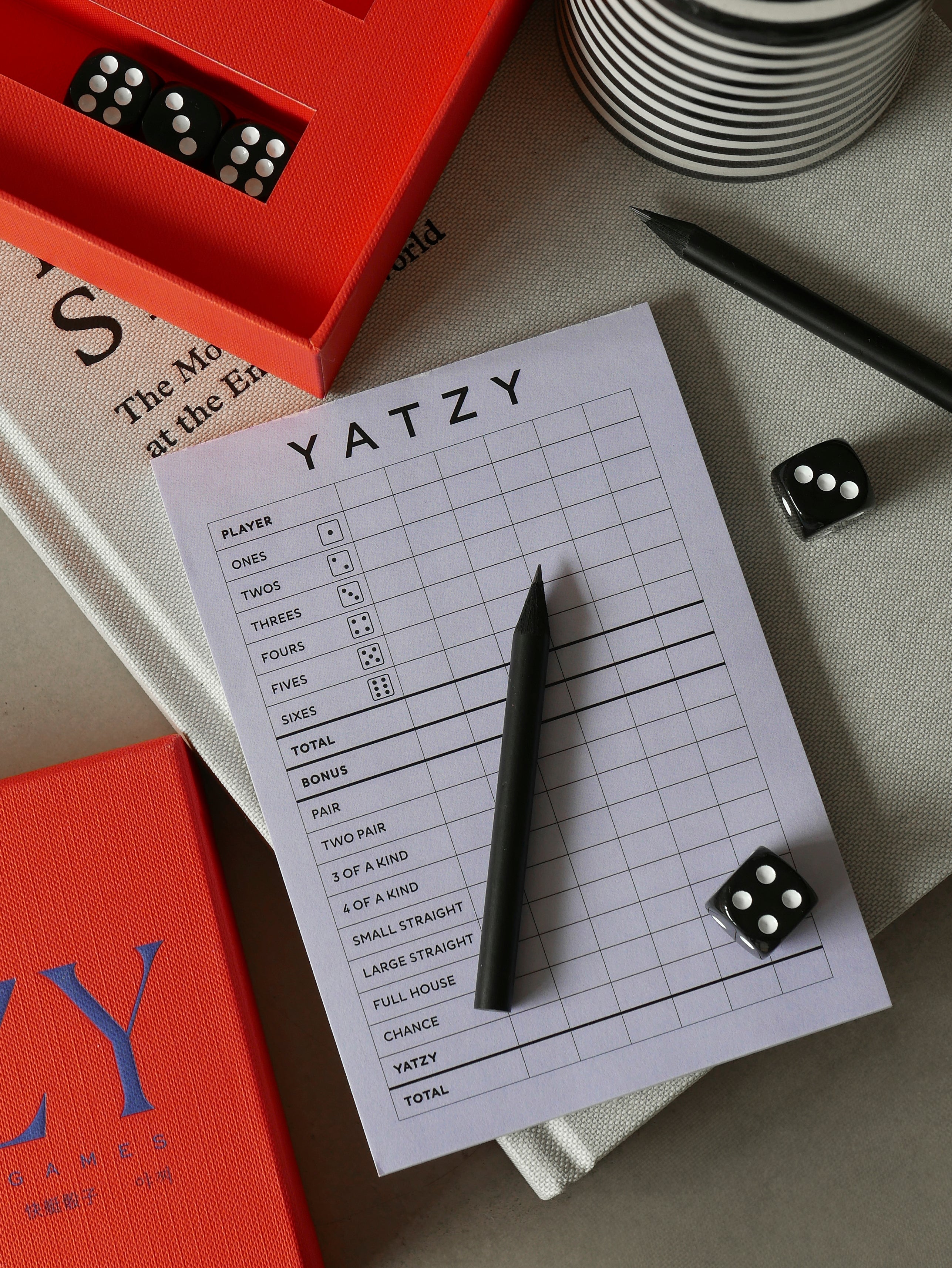 Red YATZY Dice Game