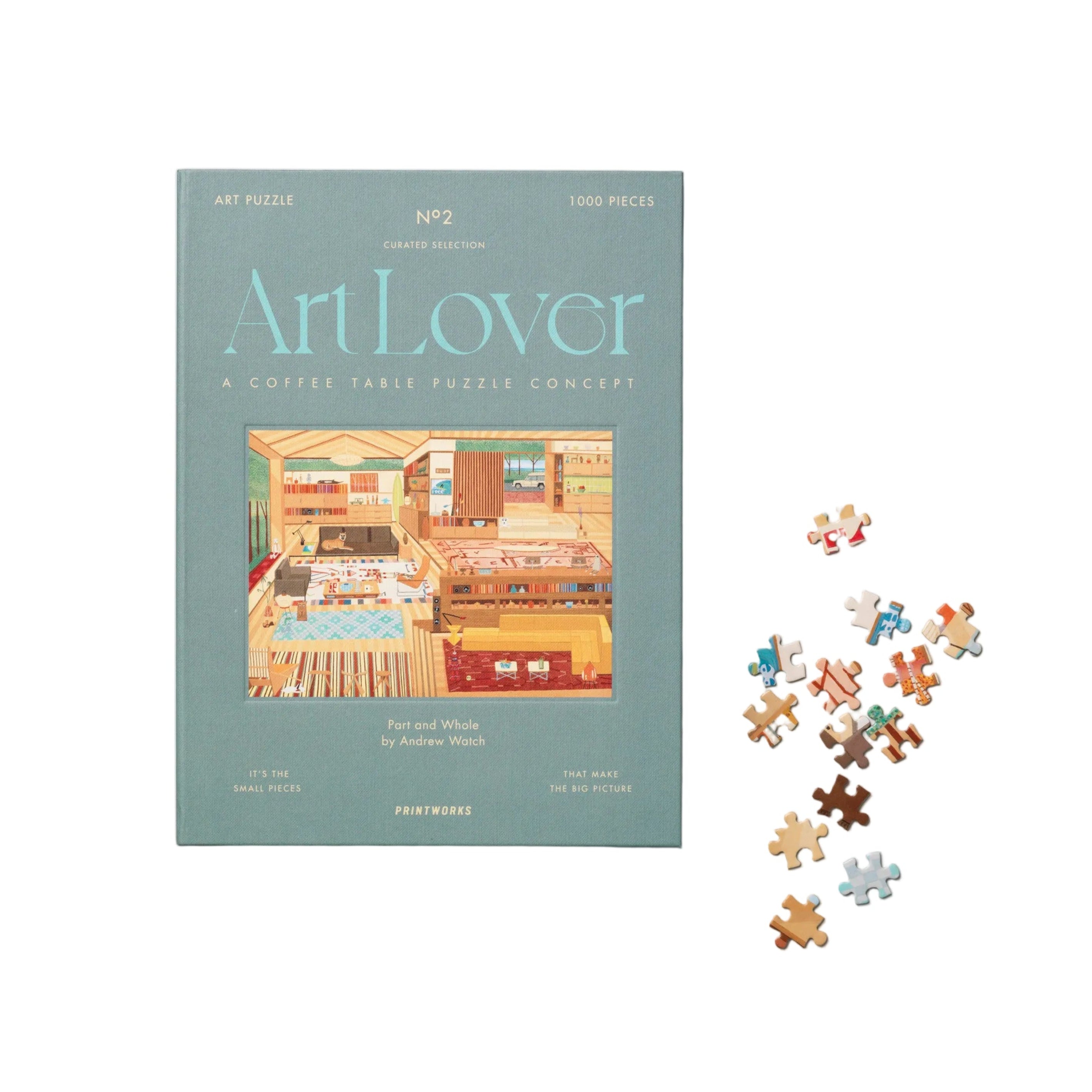 Puzzle PART AND WHOLE blue