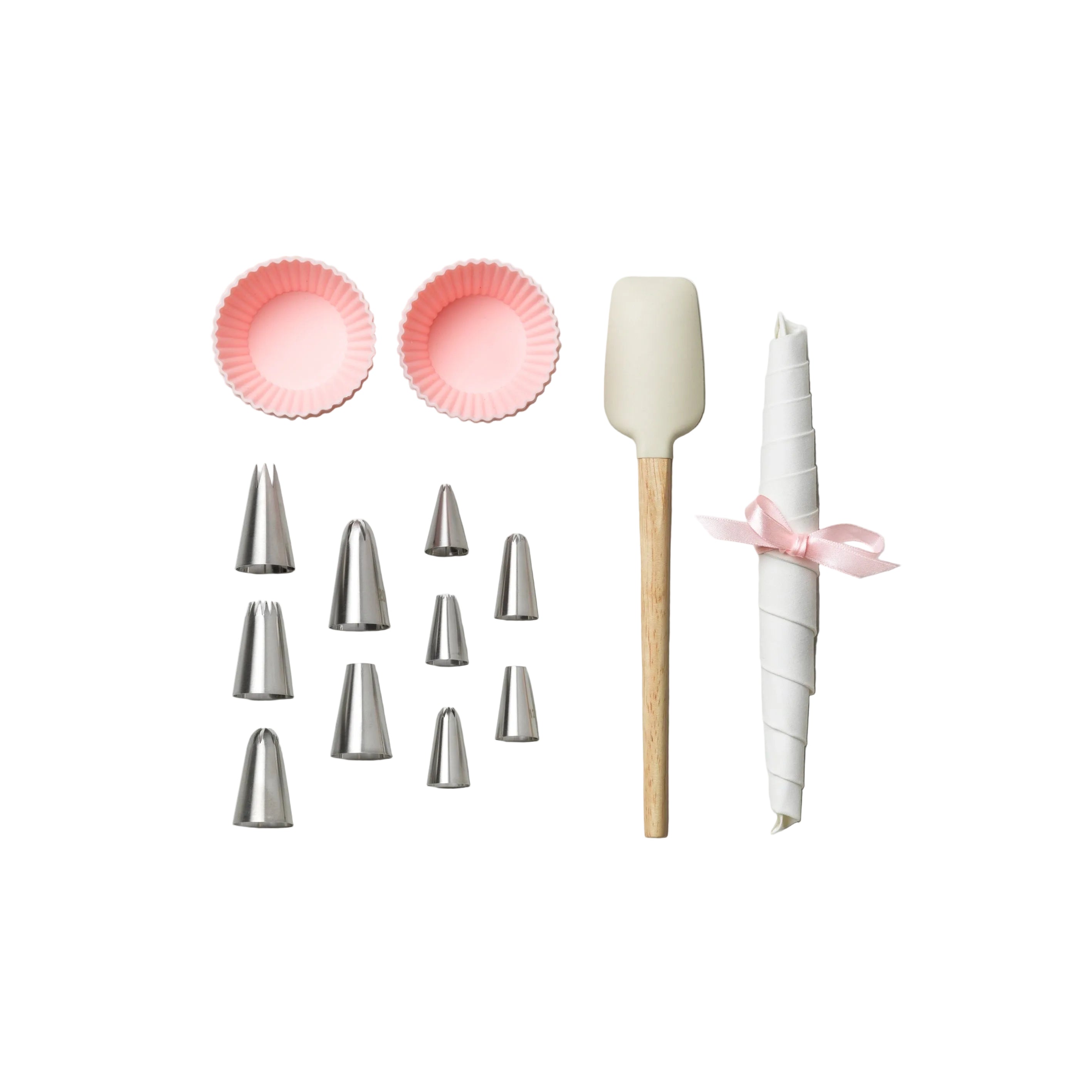 Zestaw do wypieku babeczek CUPCAKE TOOLS różowy