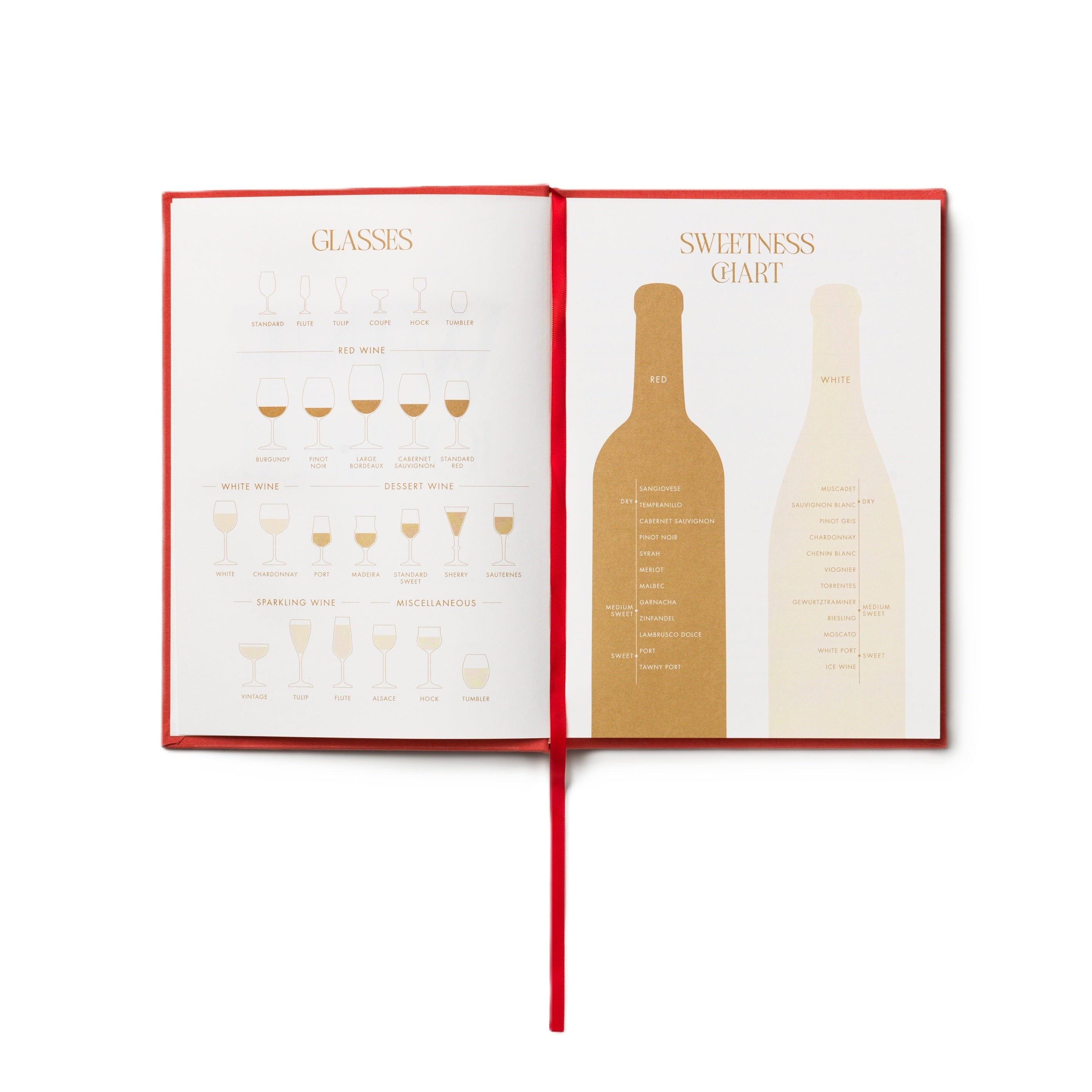 Weinverkostungsjournal WINE TASTING beige mit Rot