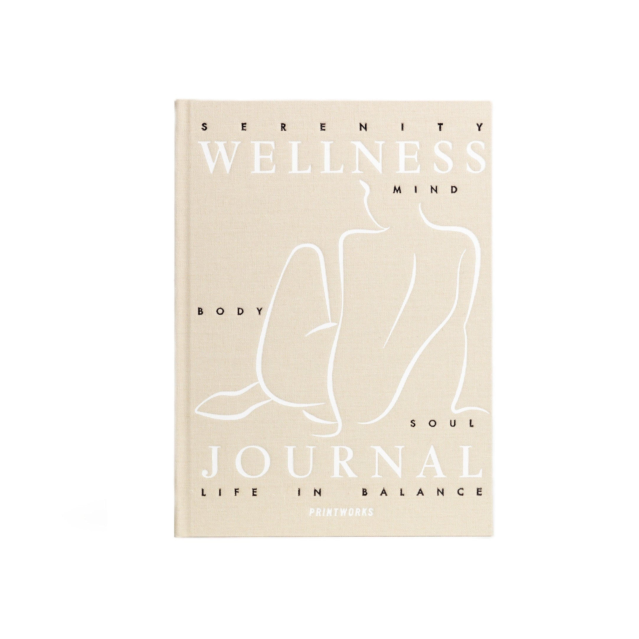 WELLNESS Tagebuch für Wohlbefinden beige
