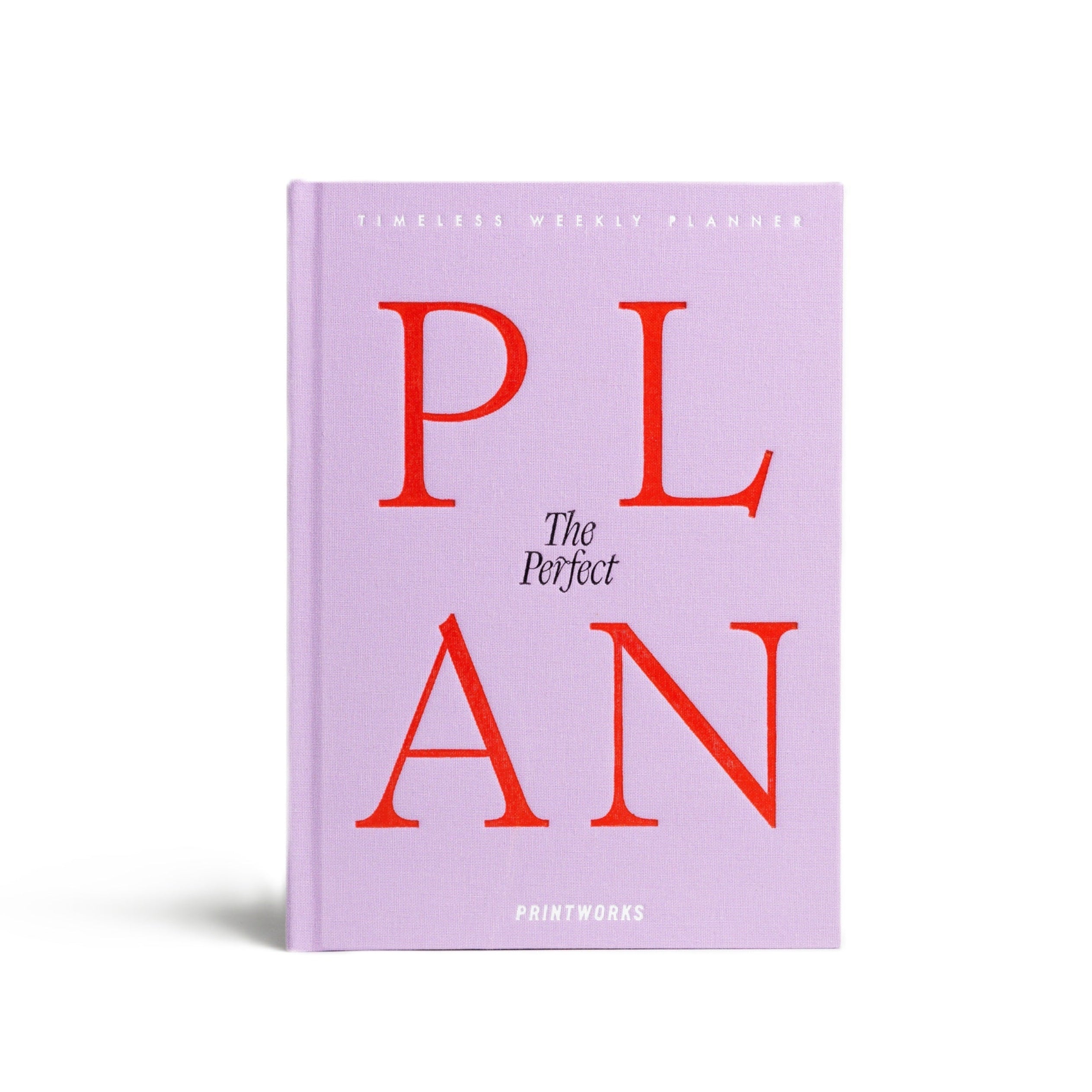 Planer tygodniowy THE PERFECT PLAN fioletowy z czerwonym