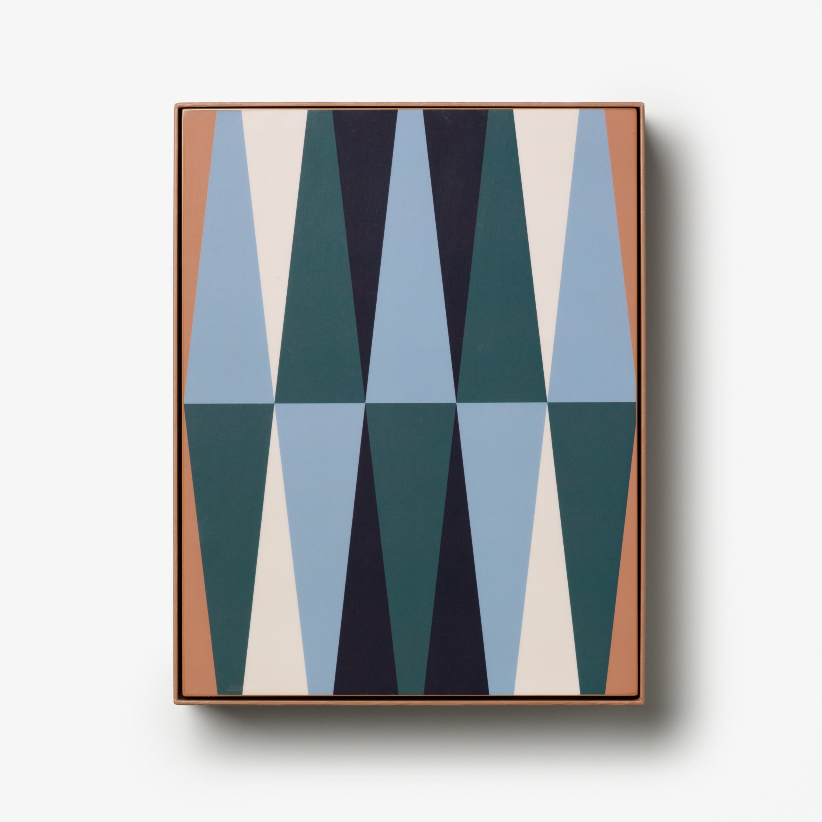 Backgammon-Spielset LACQUERED BACKGAMMON braun mit blau