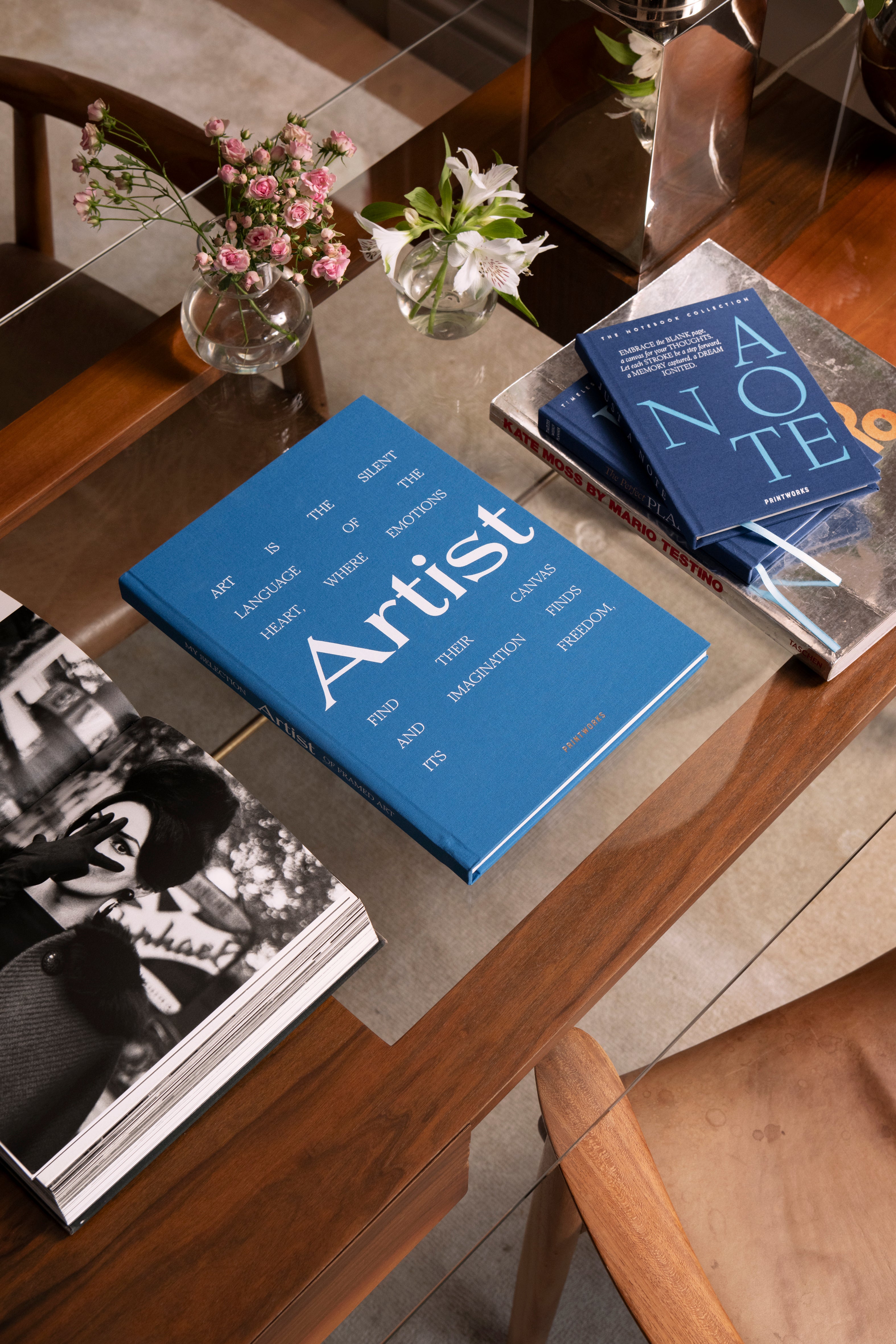 Album na rysunki GREAT ART niebieski z białym