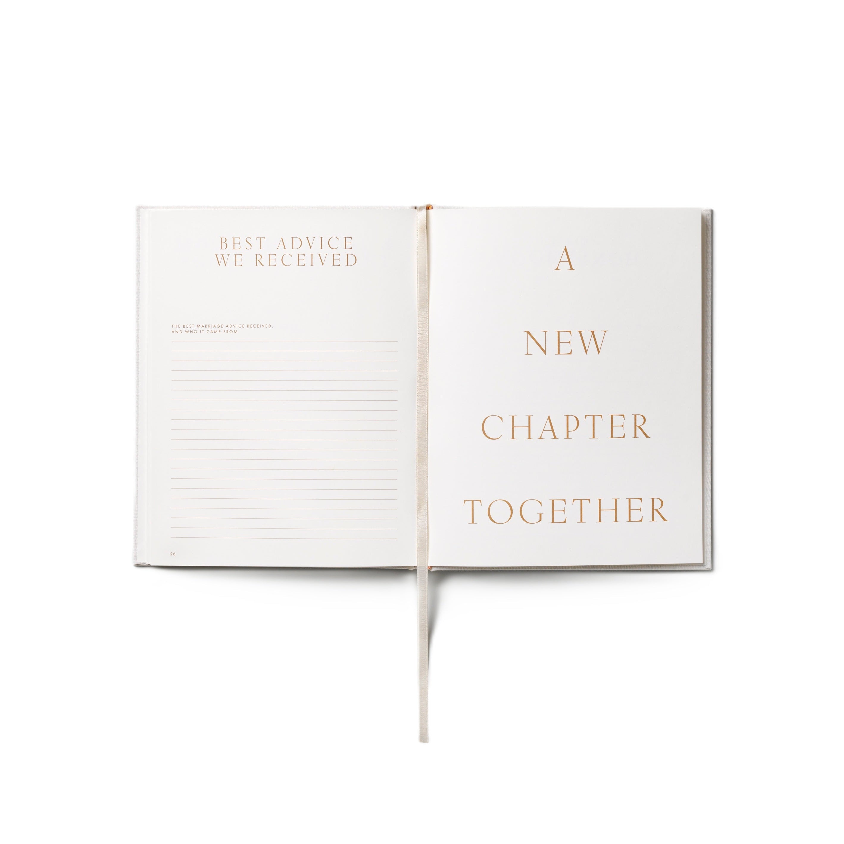 Hochzeitsjournal OUR LOVE STORY beige mit Weiß