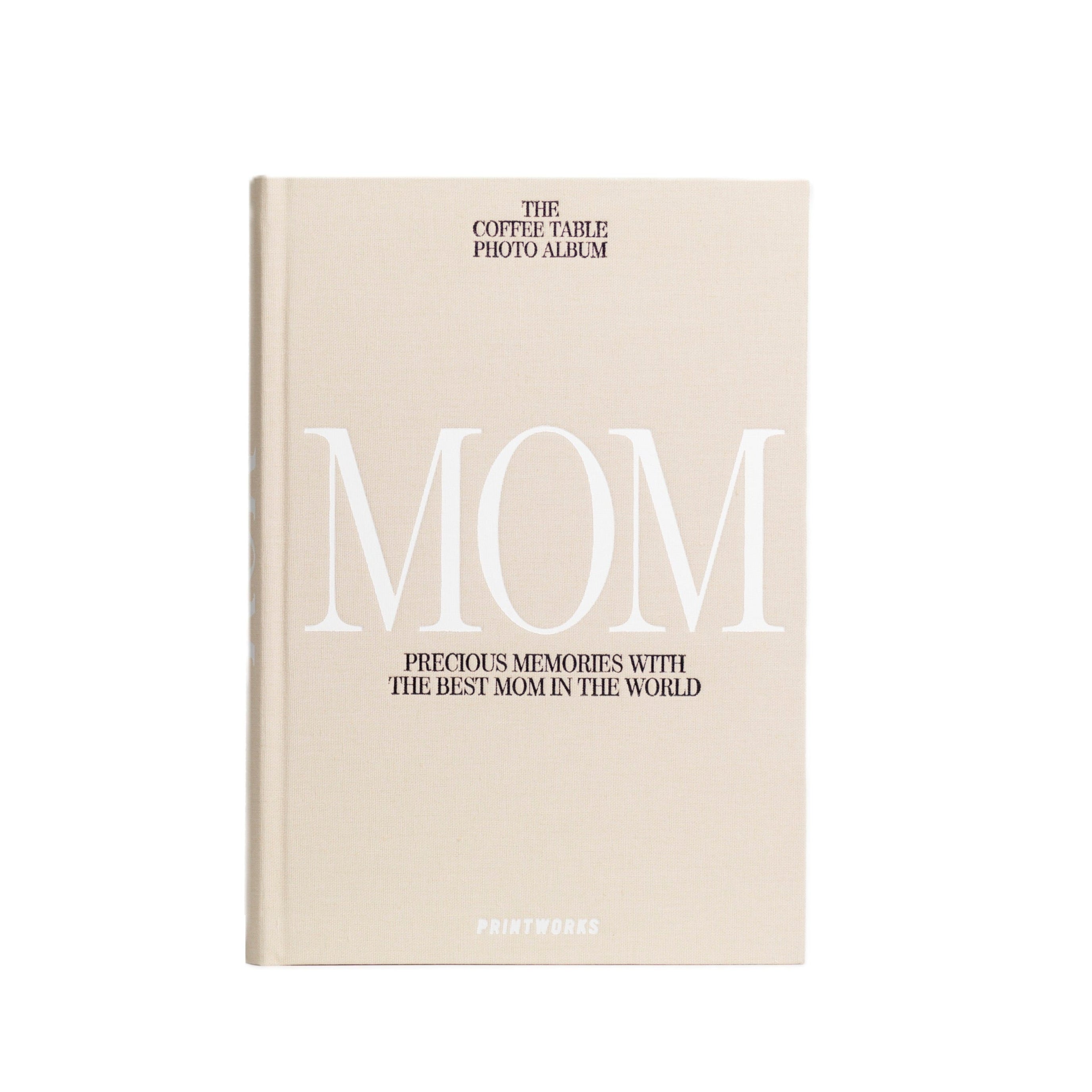 Fotoalbum MOM beige mit Weiß