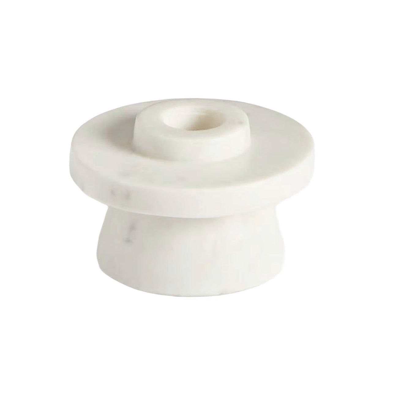 Świecznik ZALVORI biały marmur