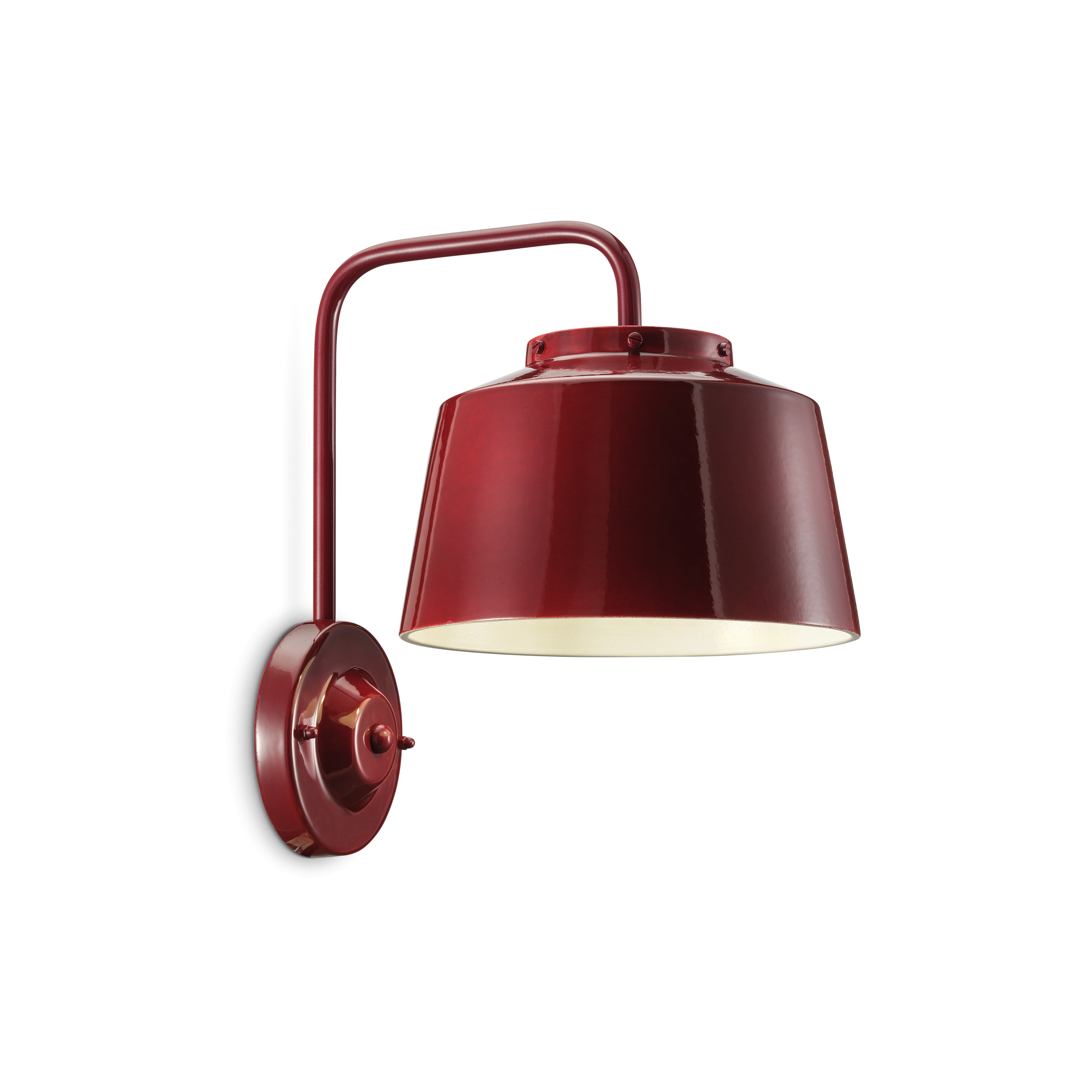 Lampa ścienna ceramiczna 50's czerwony