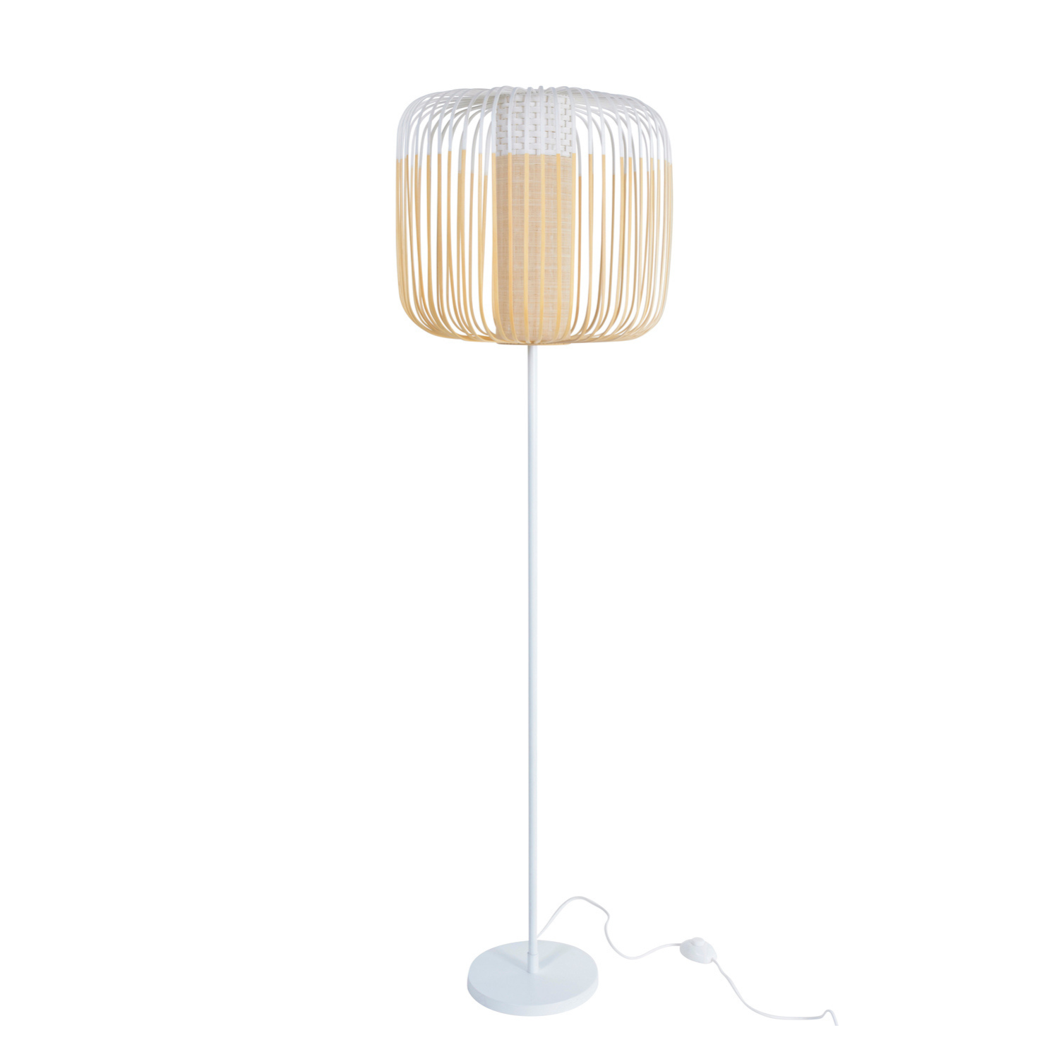 Weiße Bambus -Stehlampe – Forestier – Eye on Design