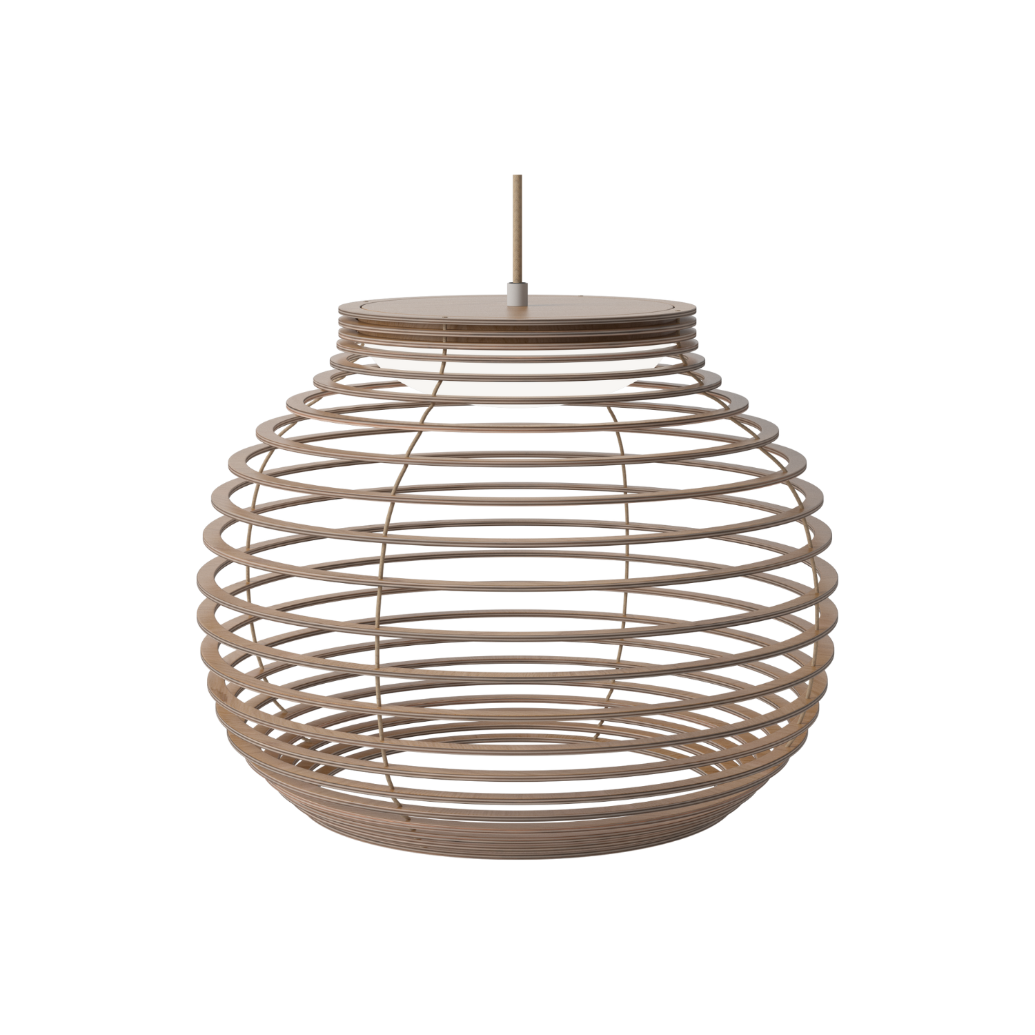 Lampa wisząca ANELLI fornir dębowy