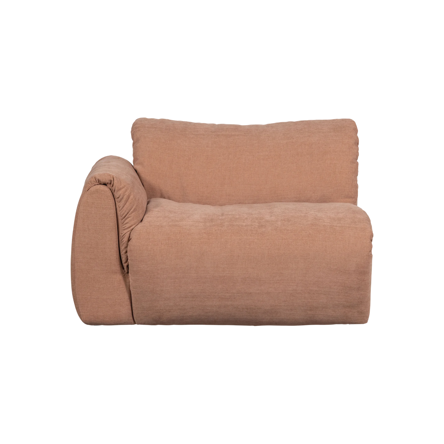 Left-facing modular sofa BAGGY - 1-seater in pink [Klaudia]