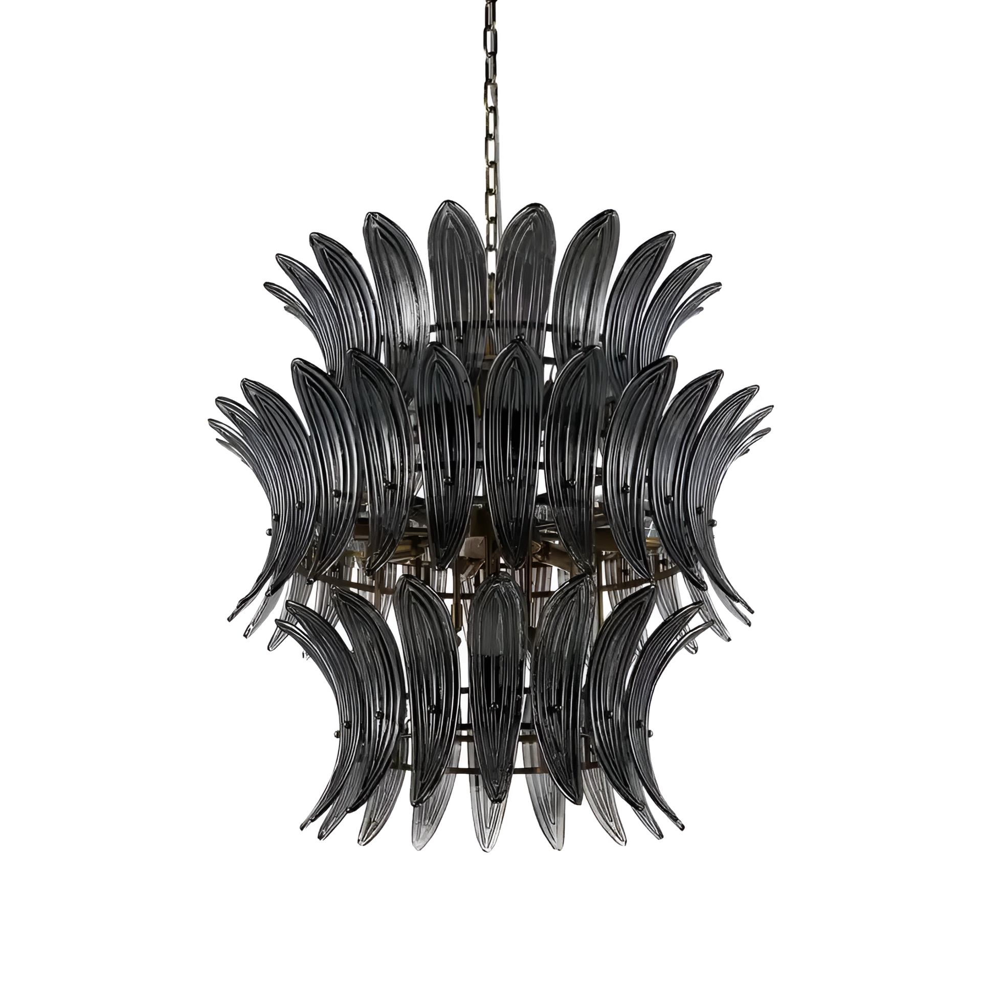 SALINA chandelier smoked glass