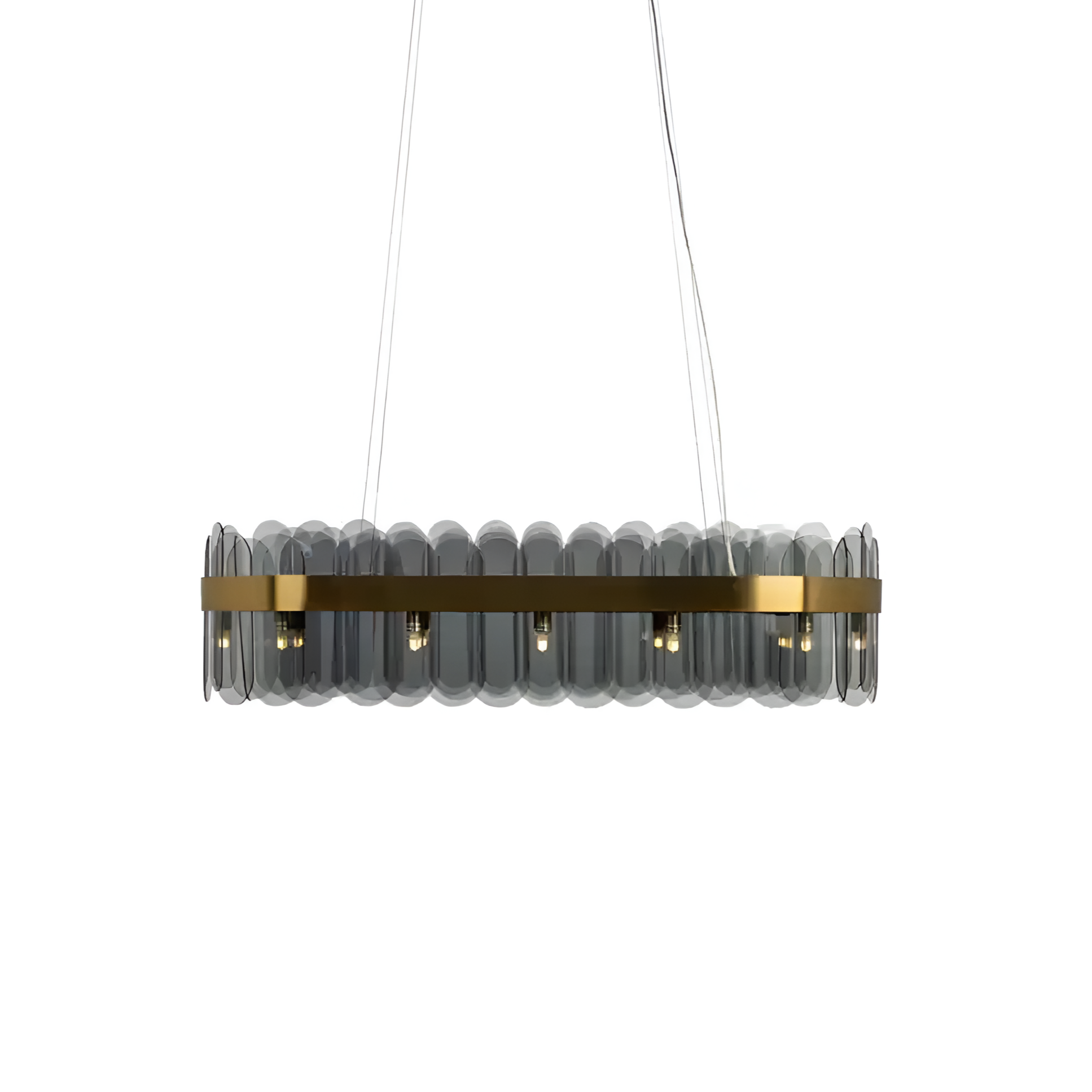 JULIO chandelier glass with gold