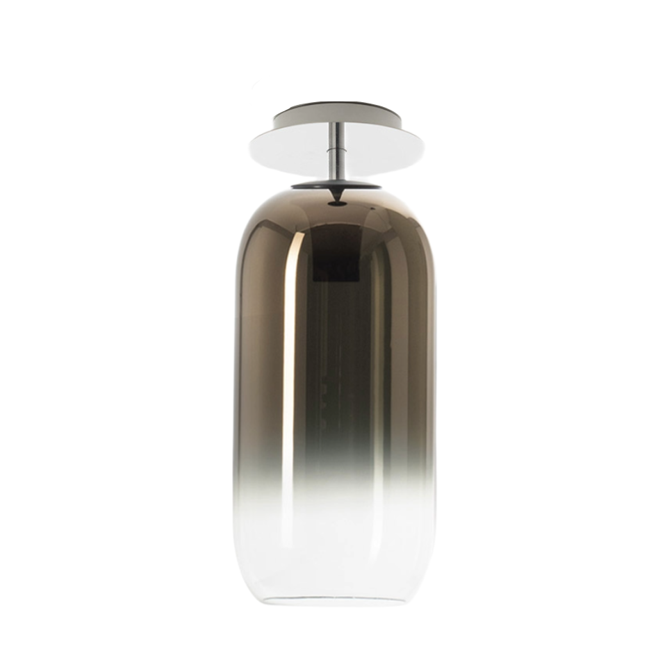 Lampa sufitowa GOPLE brązowy ze srebrnym wykończeniem