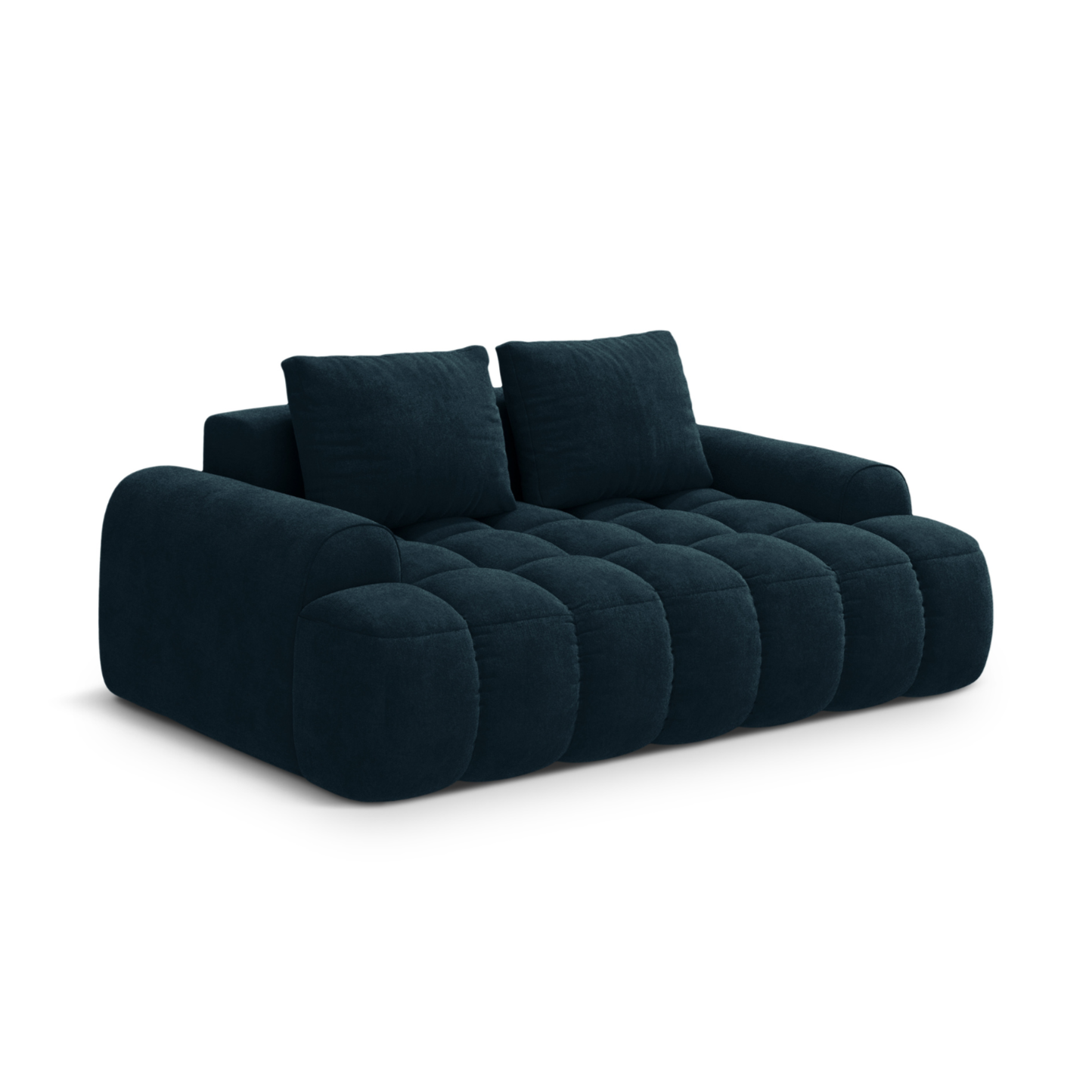 Sofa aus Samt 2-sitzig LINZ petrol