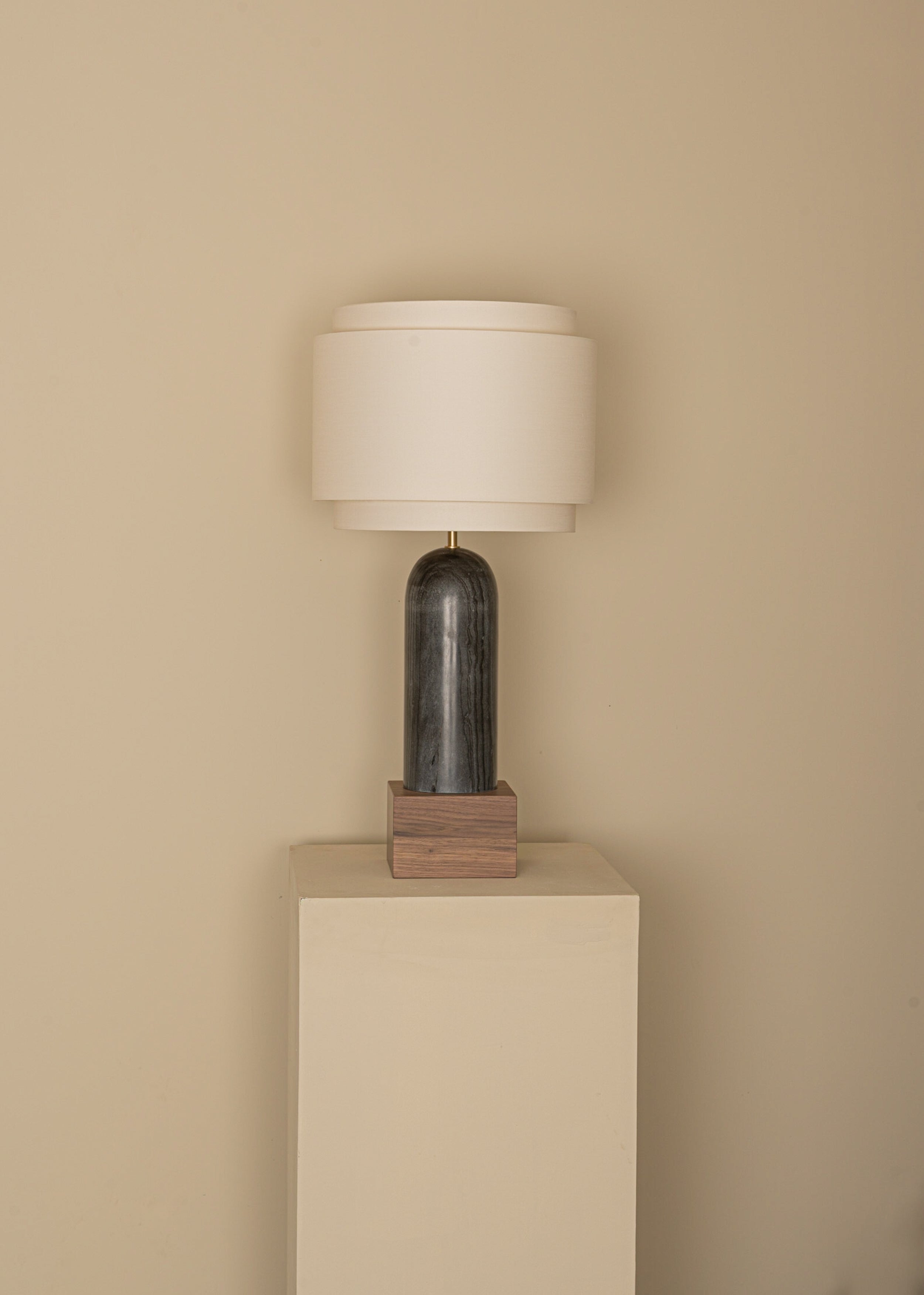 Lampa stołowa PURA KELO DOUBLE czarny marmur