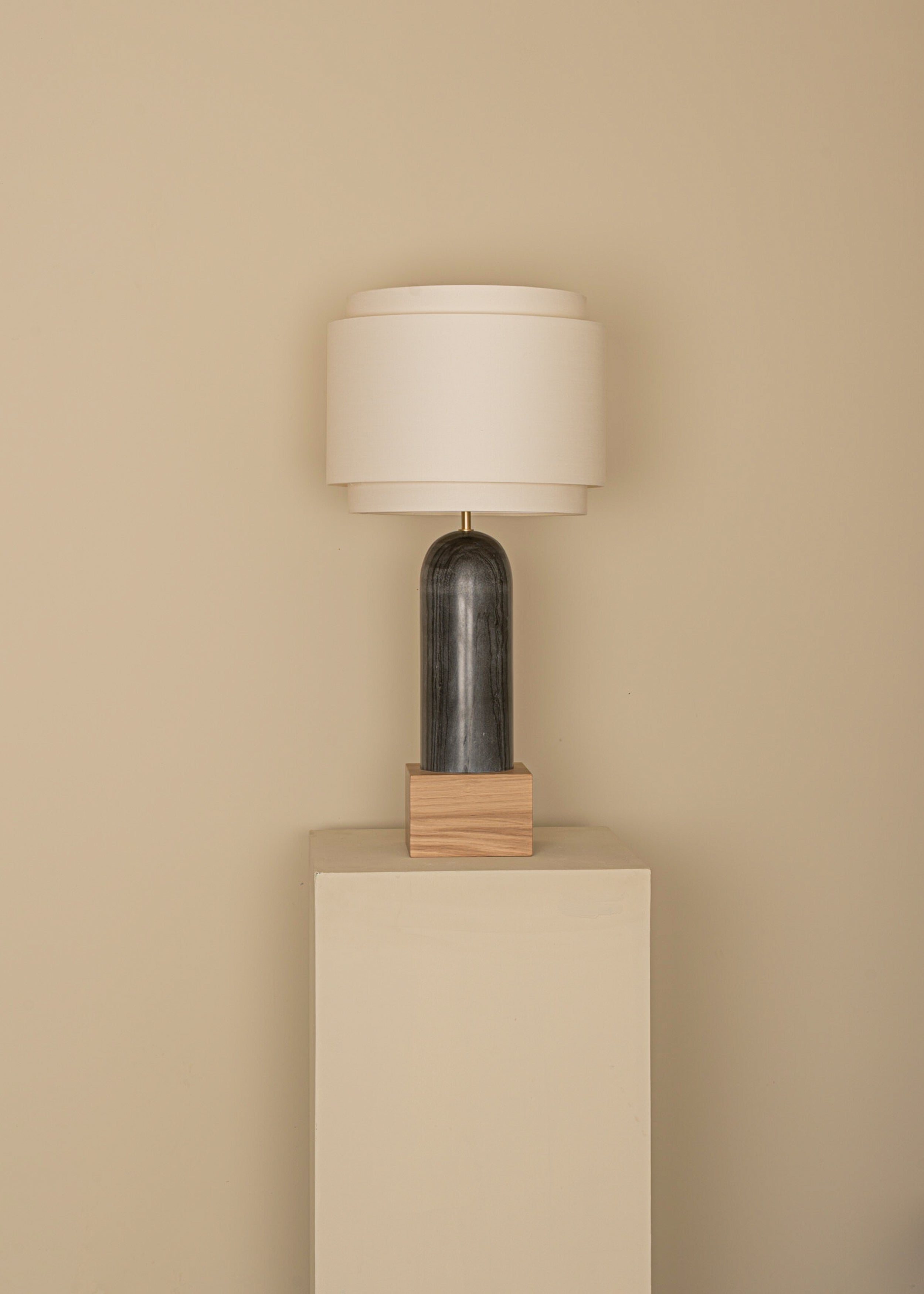 Lampa stołowa PURA KELO DOUBLE czarny marmur