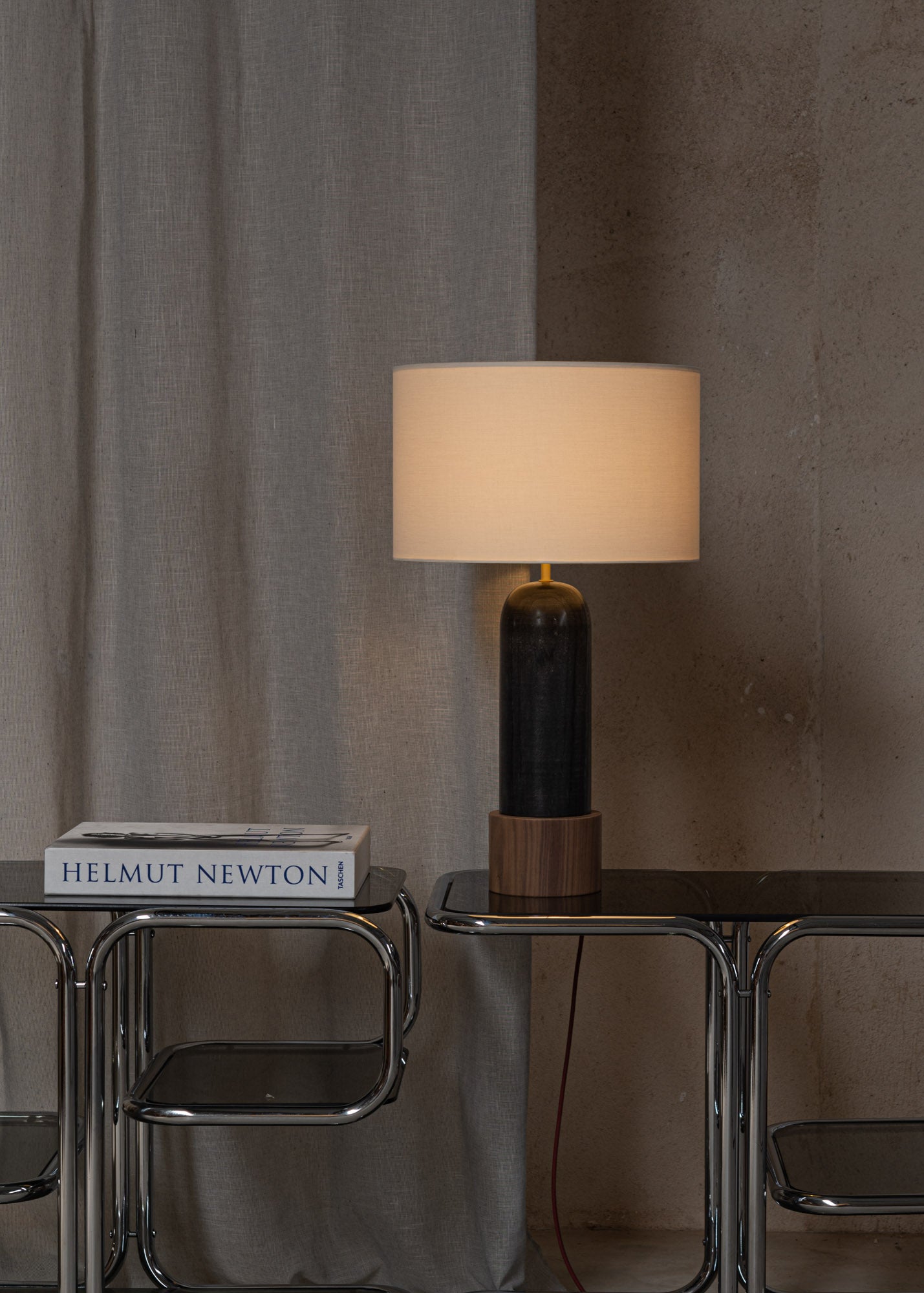 Lampa stołowa PURA KELO czarny marmur