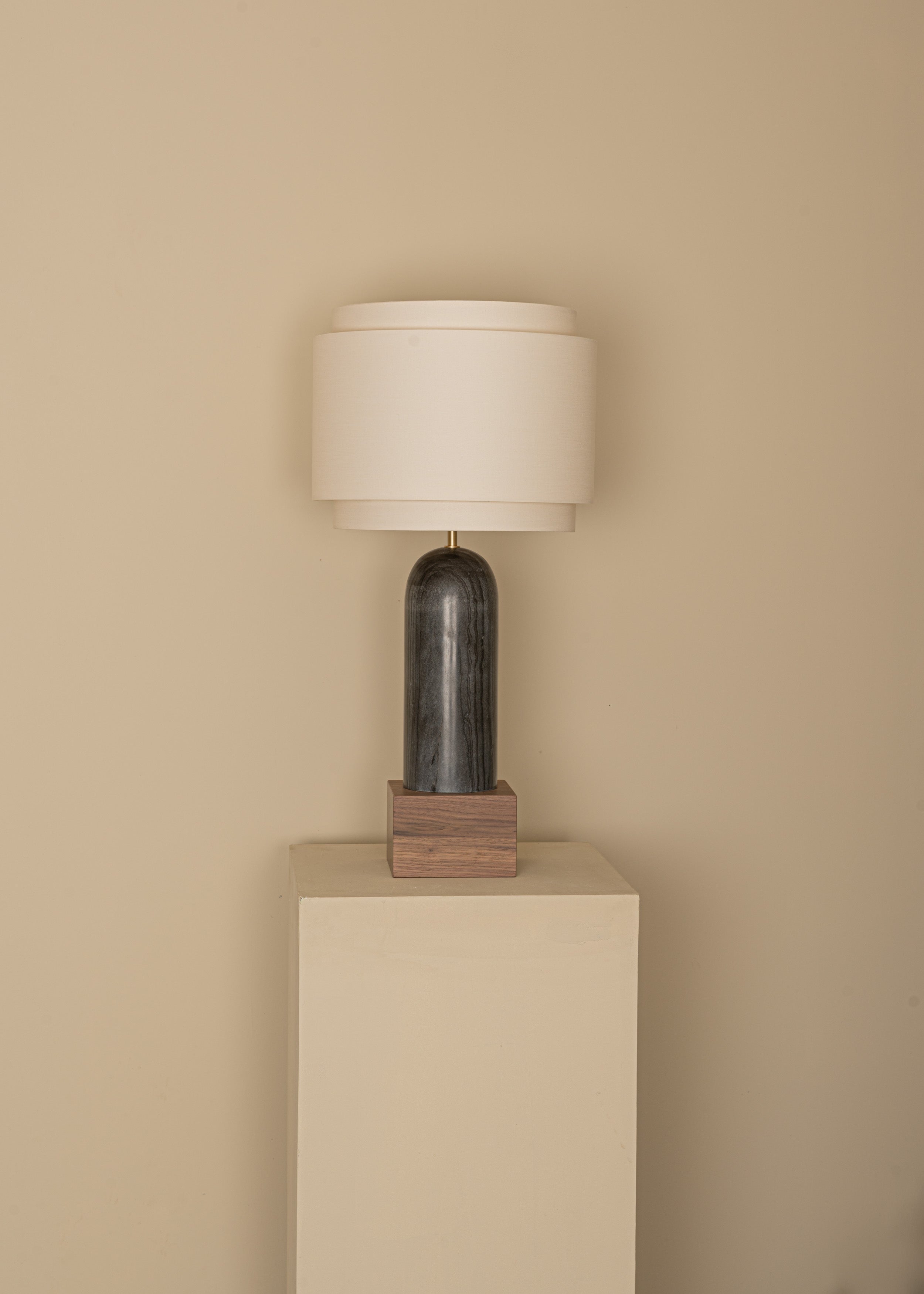 Lampa stołowa PURA KELO DOUBLE czarny marmur