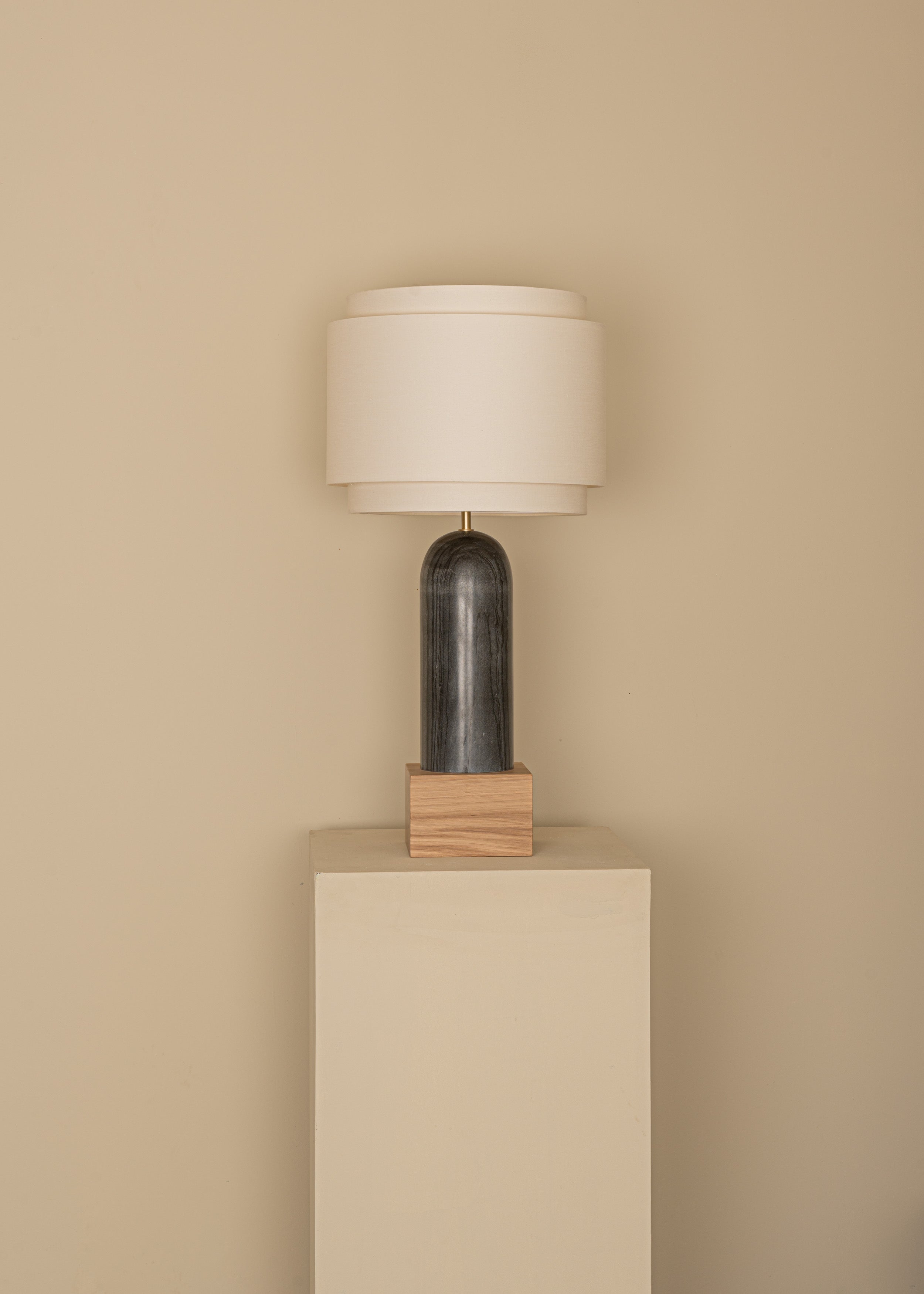Lampa stołowa PURA KELO DOUBLE czarny marmur