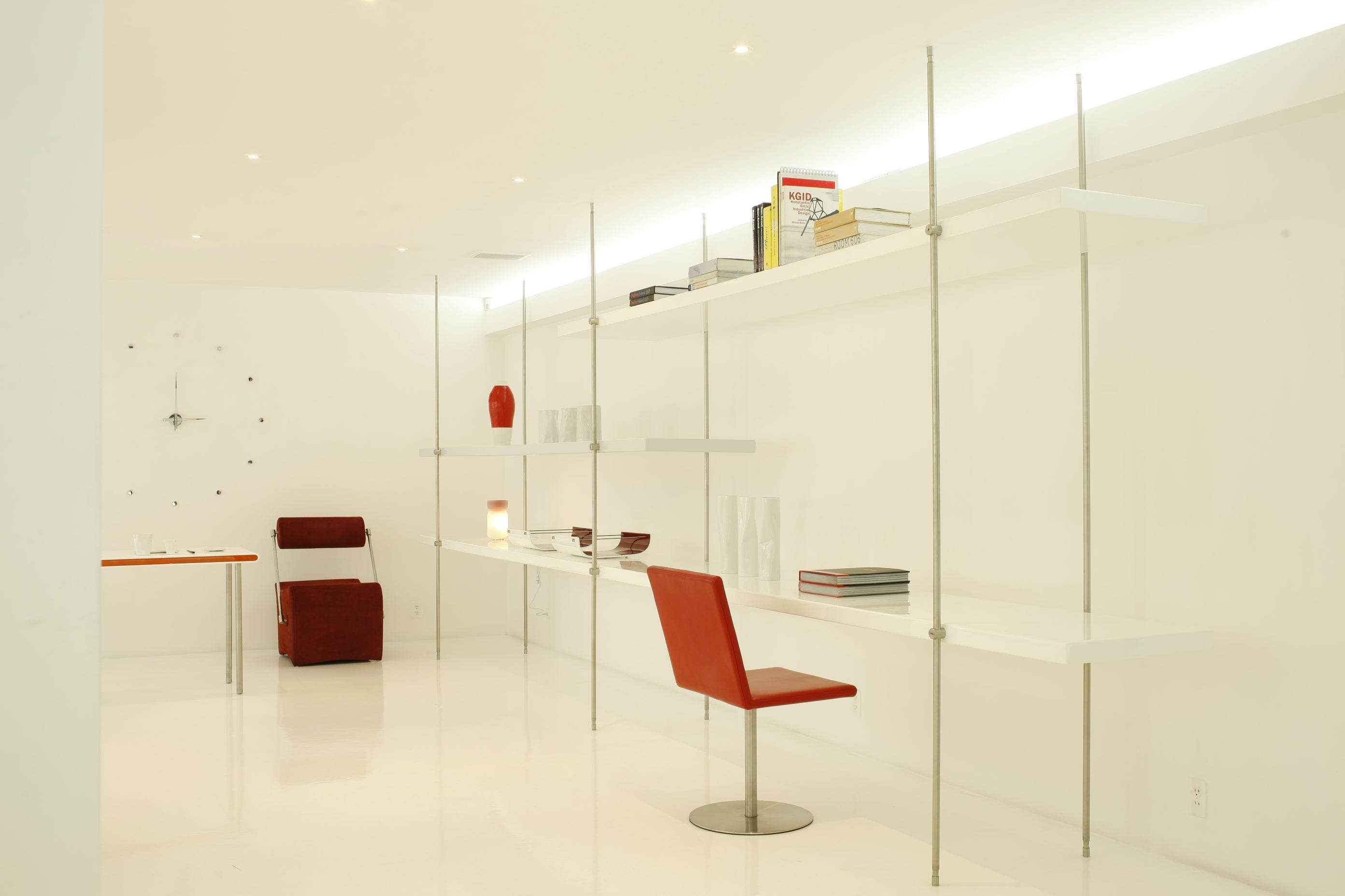 Zegar ścienny RODON chromowany