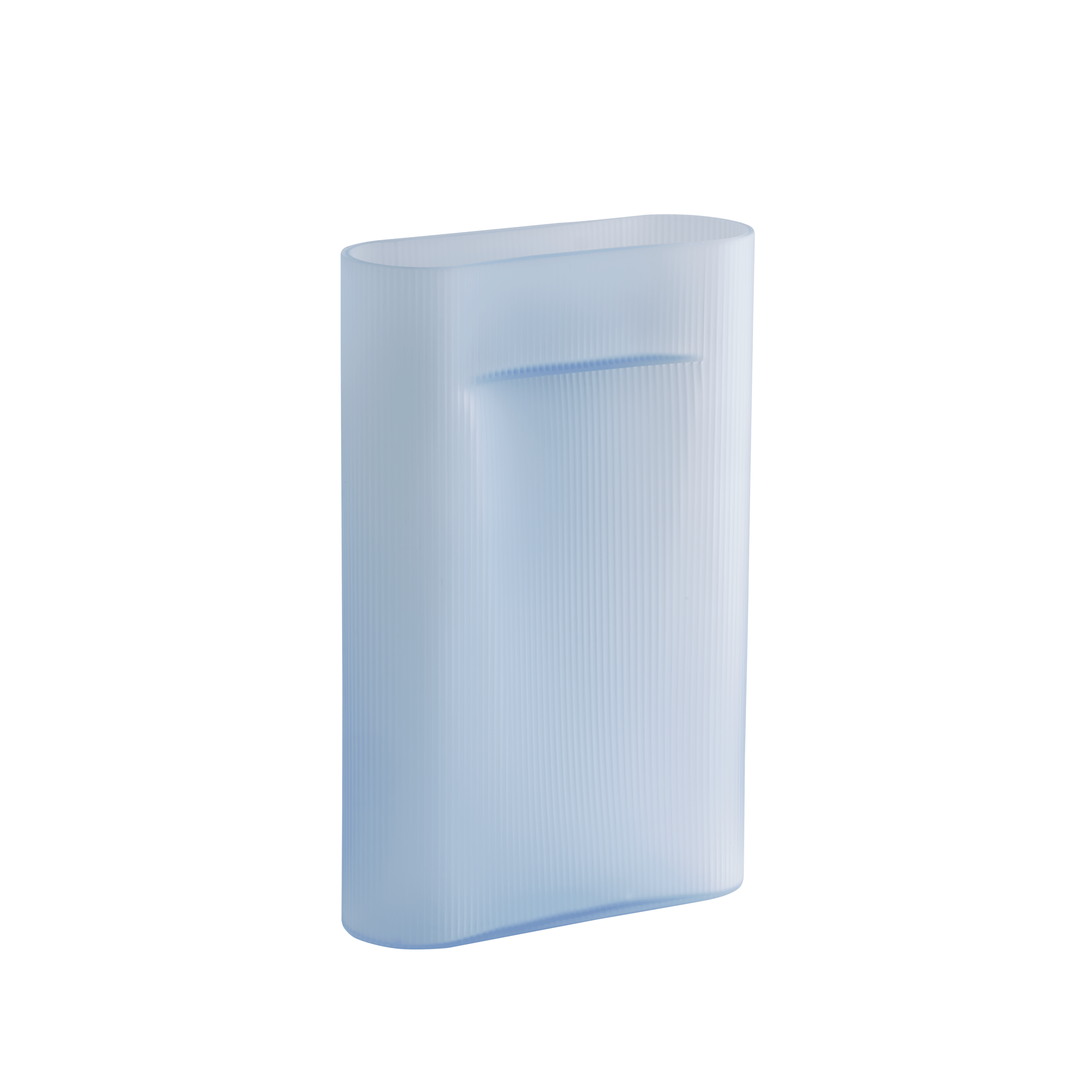 Ridge Blue Vase