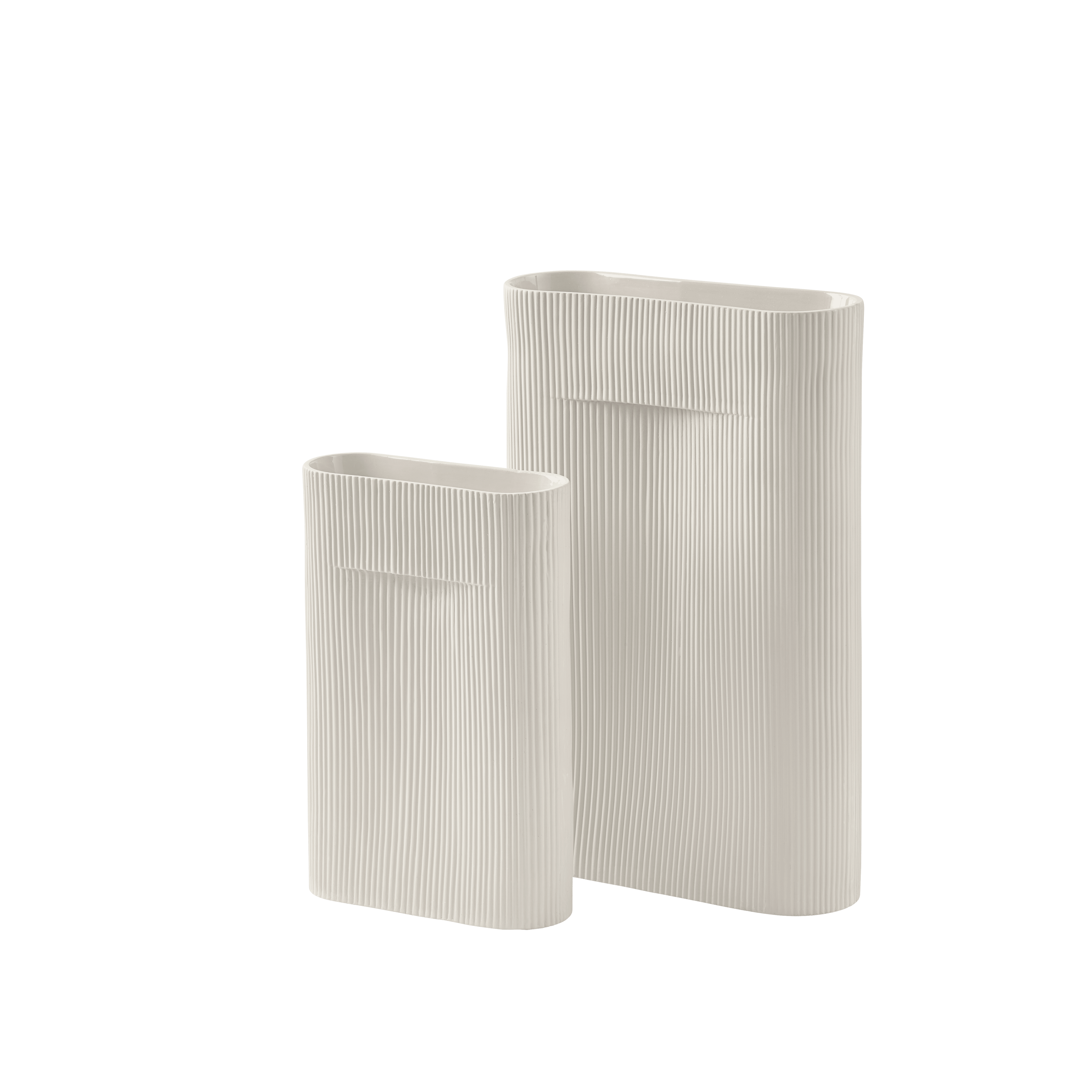 Wazon ceramiczny RIDGE złamana biel