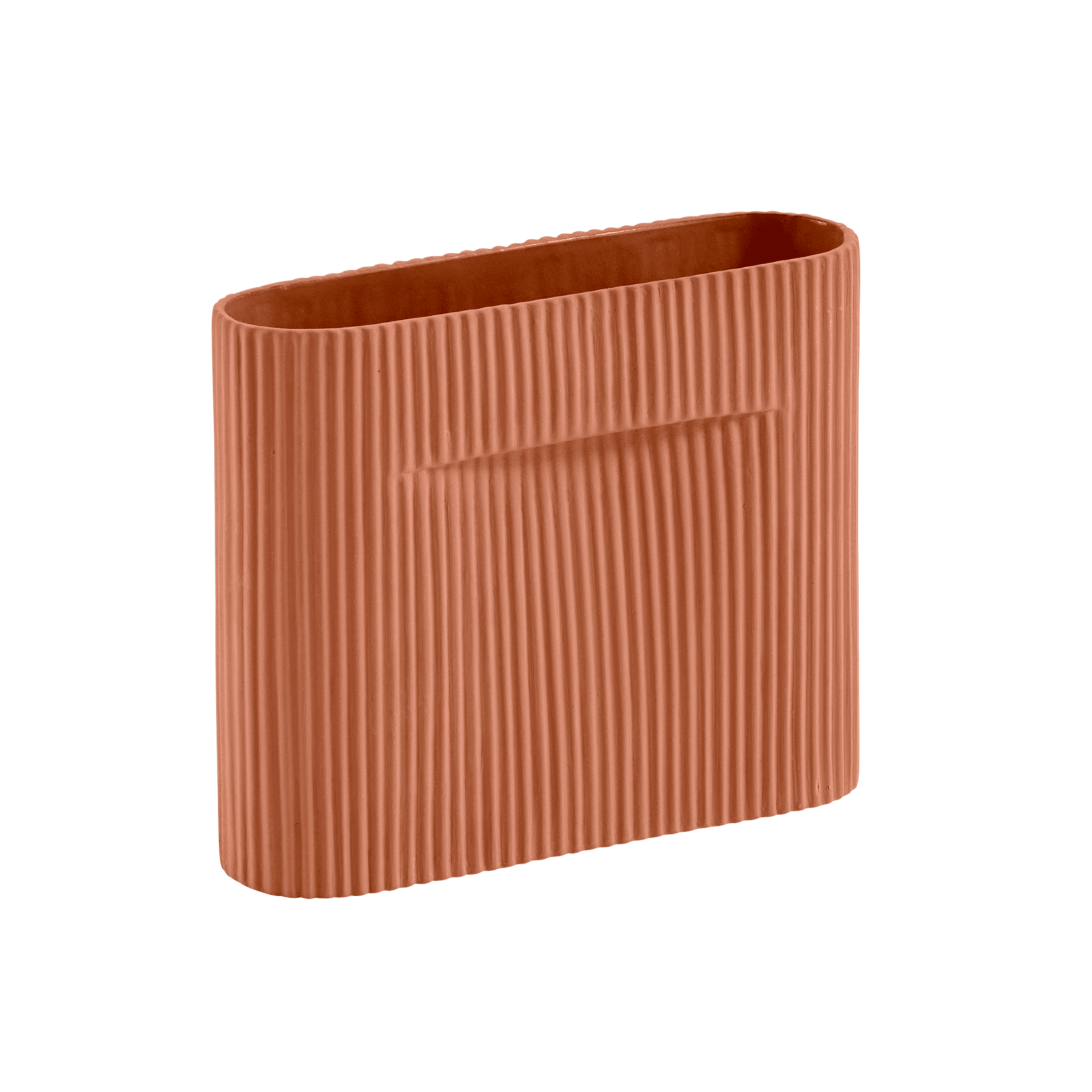 Vase RIDGE Terrakotta
