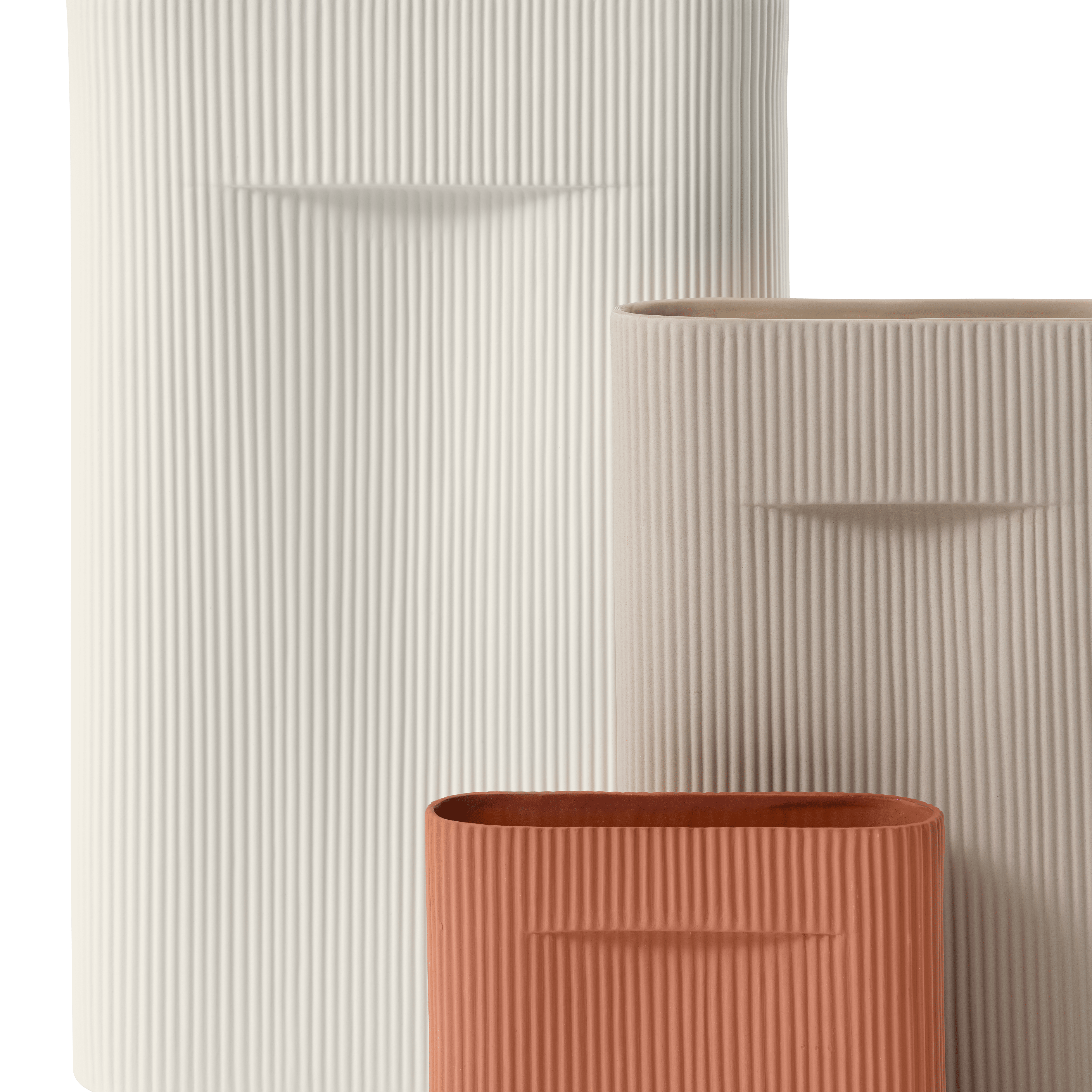 Wazon ceramiczny RIDGE złamana biel