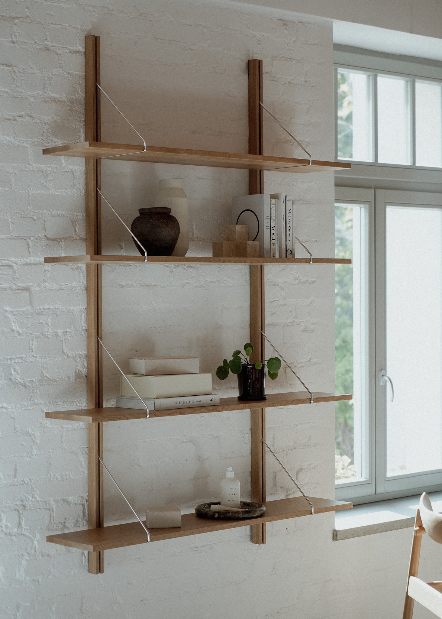 Regał ścienny RODD drewno dębowe