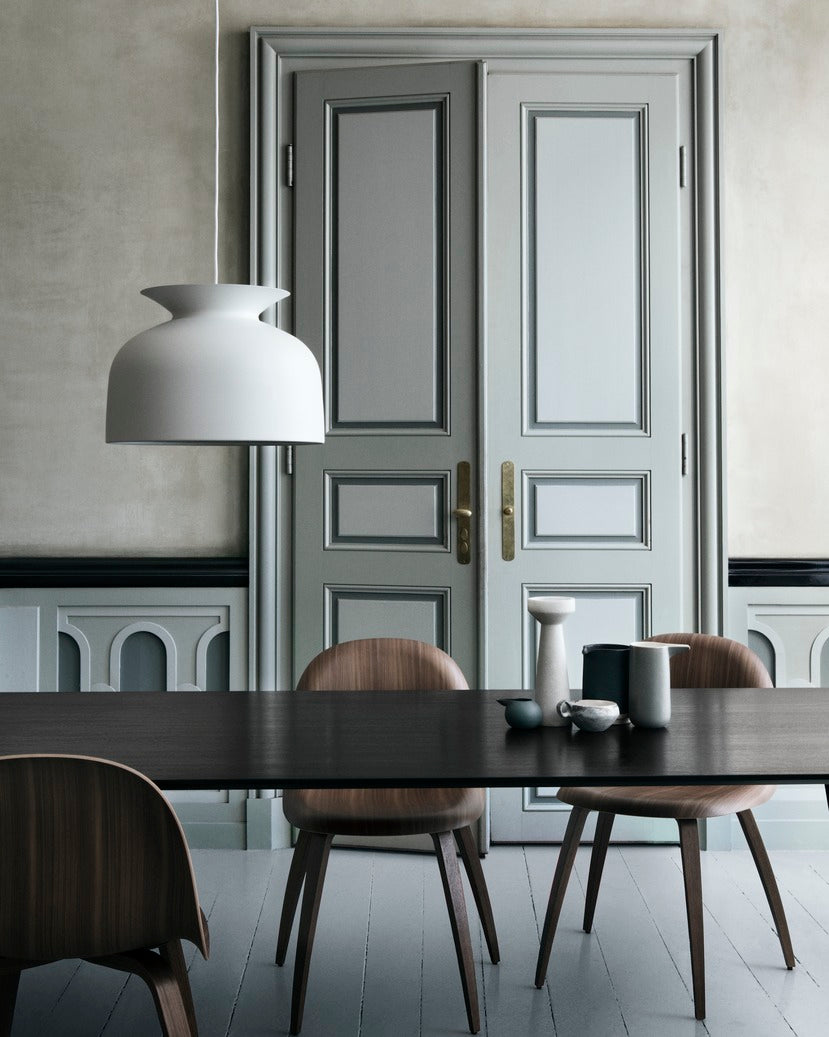 GUBI Table Black Ash Wood