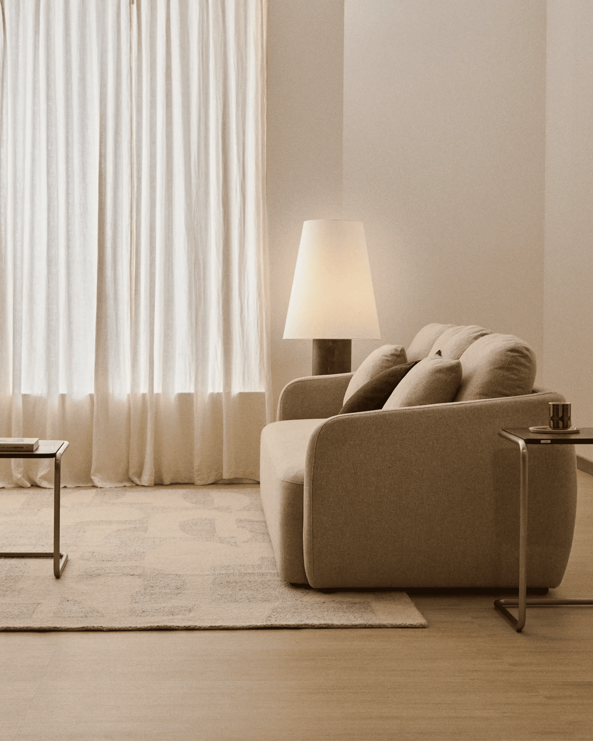 Sofa 3-osobowa z funkcją spania LAIRA beżowy – szenil, Kave Home