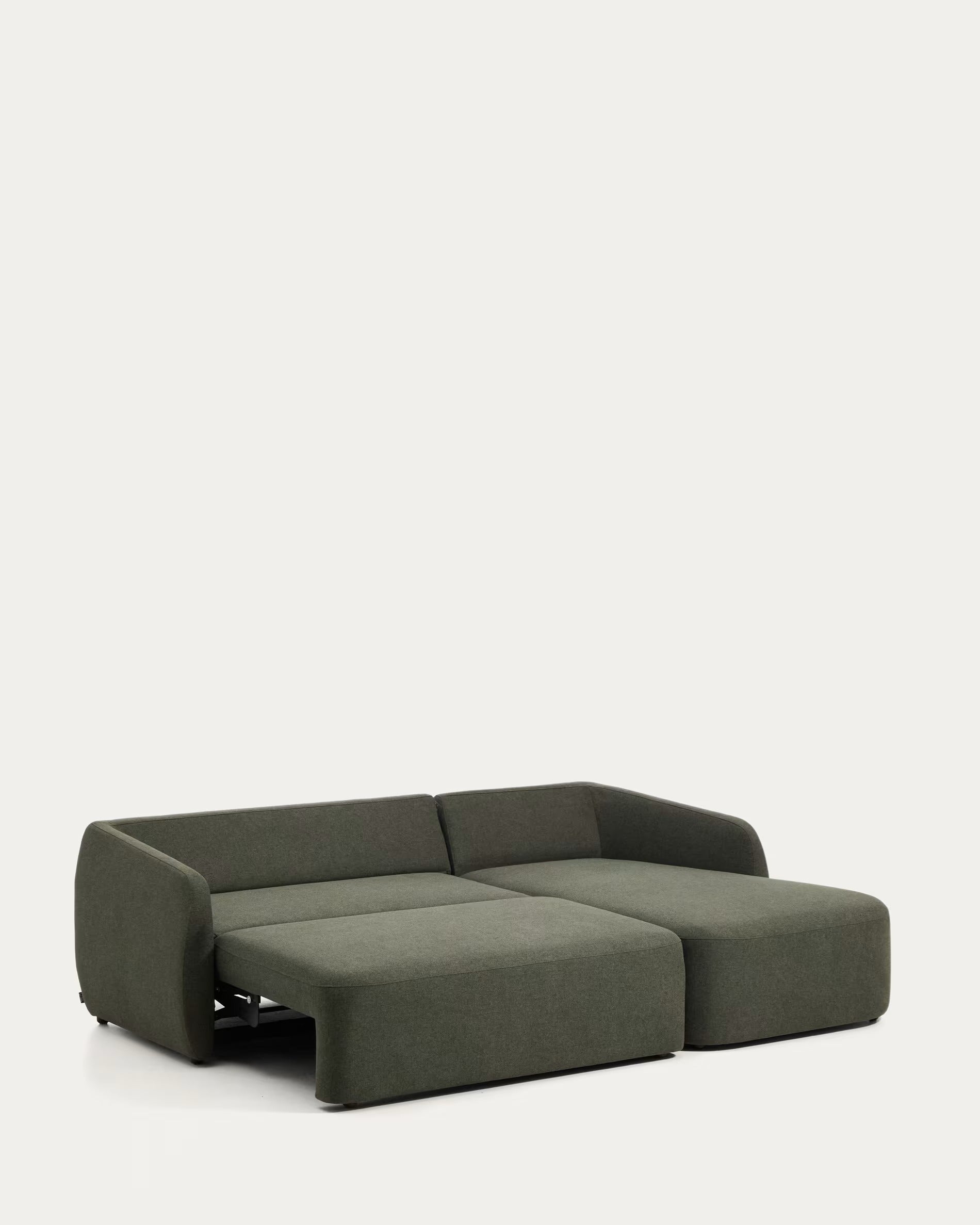 Right-facing 3-seater sofa bed LAIRA dark green