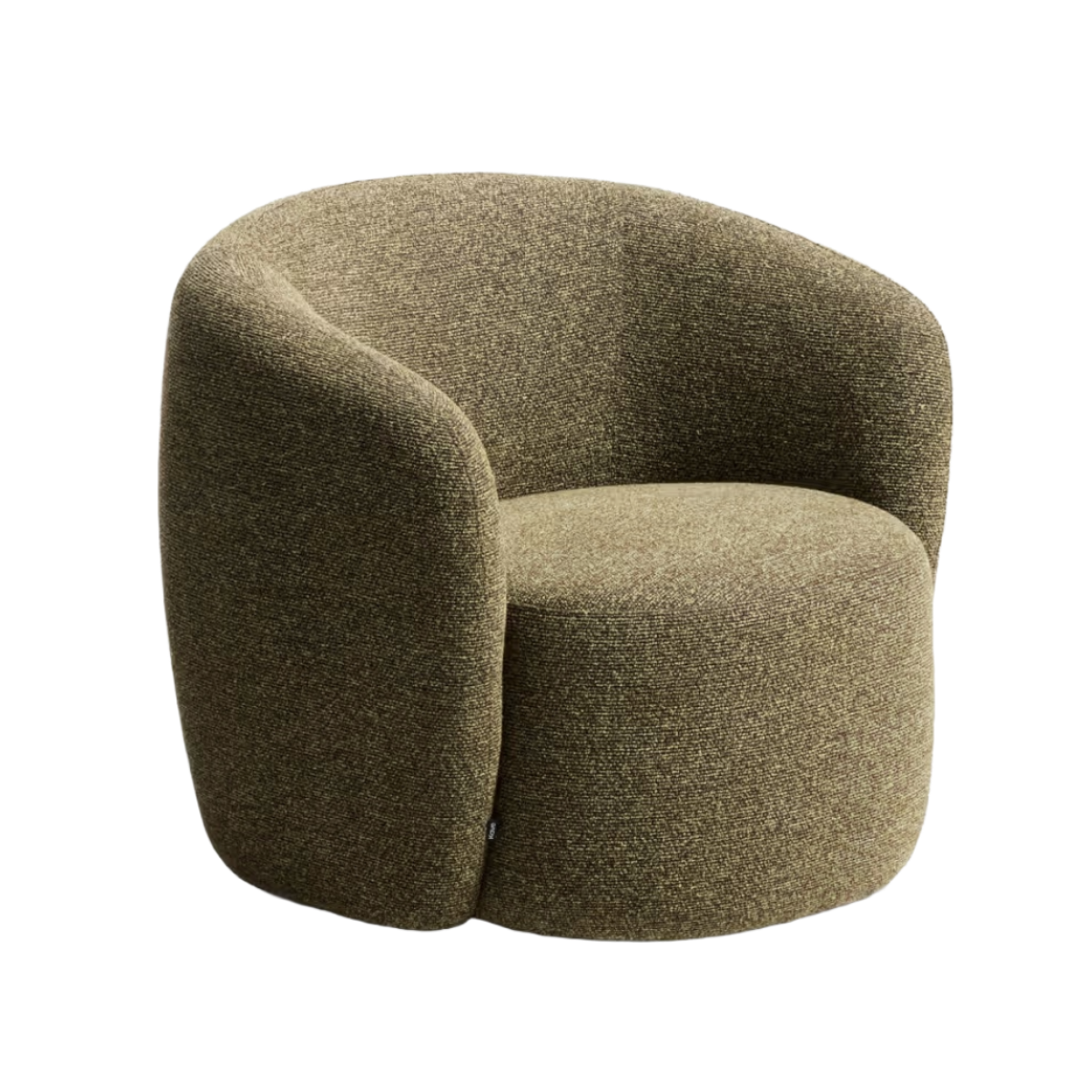 Fotel obrotowy ODENIA oliwkowy boucle