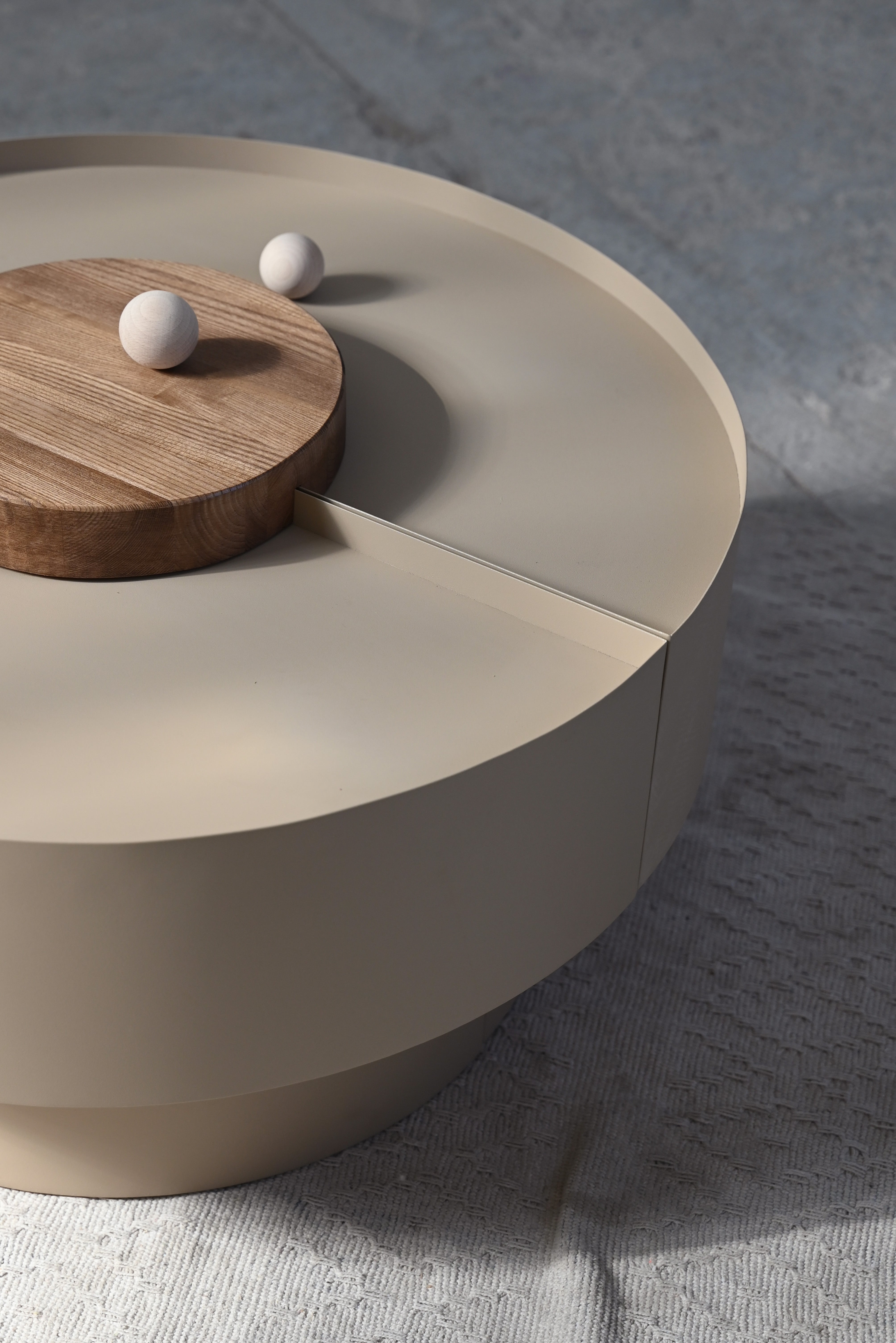 Stolik kawowy SUMO stal i drewno