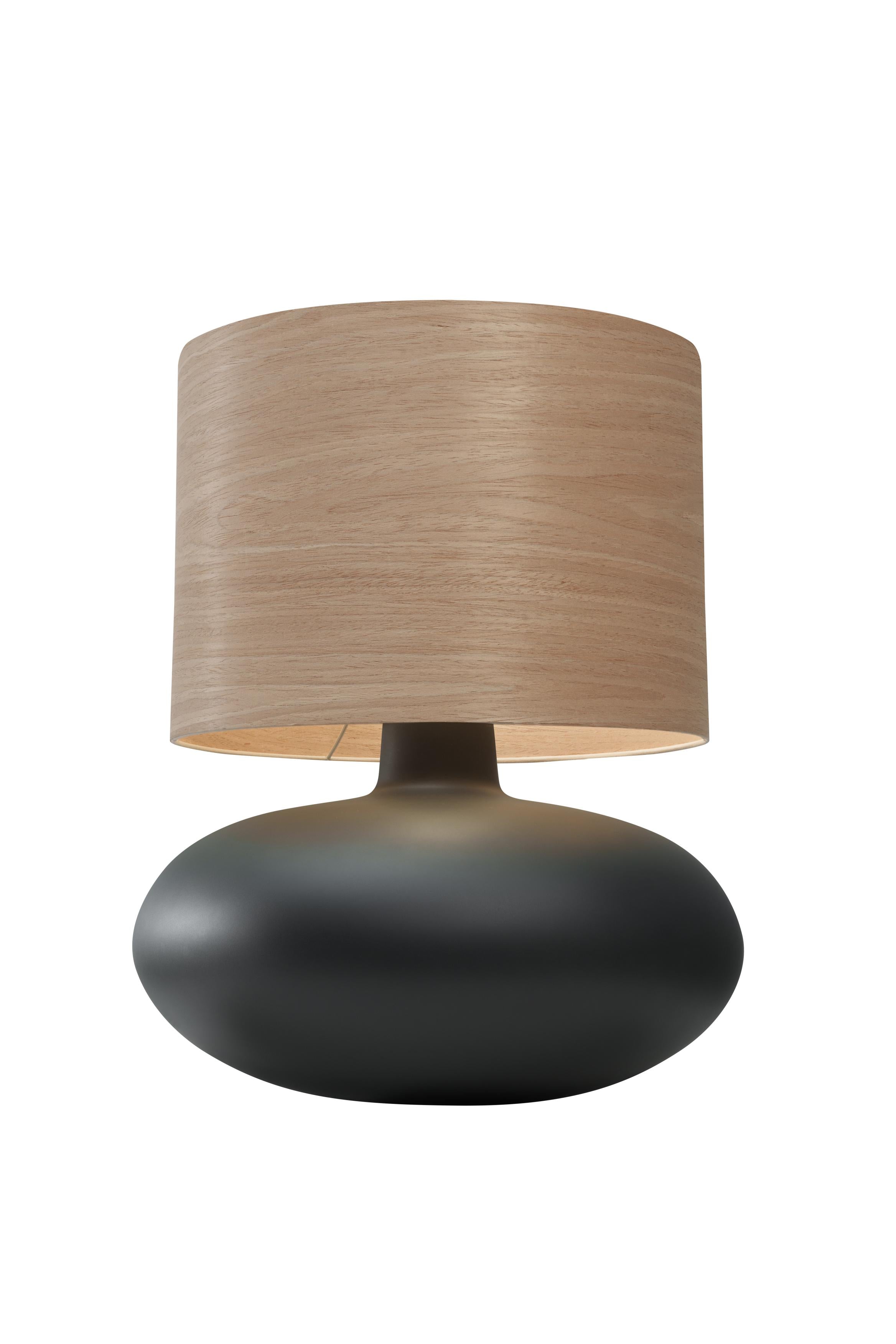 Lampa stołowa SAWA WOOD fornir dębowy