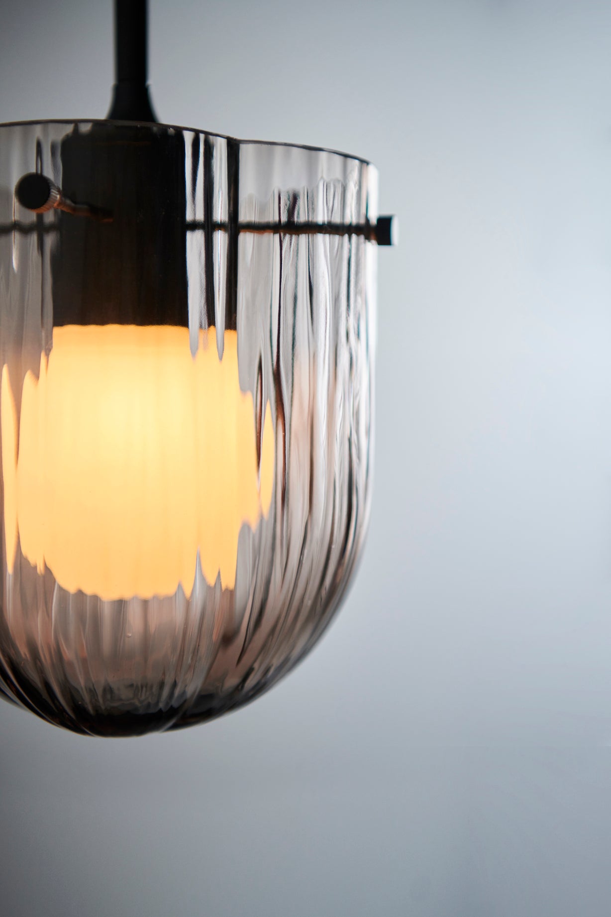 Lampa wisząca SEINE dymione szkło