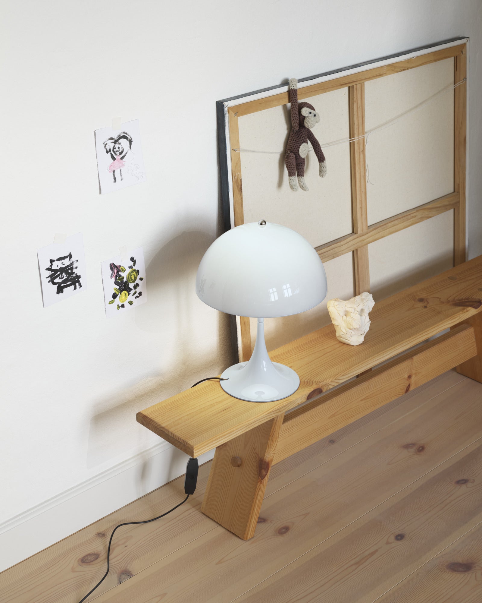 Portable Lamp PANTHELLA 250 Blue Opal