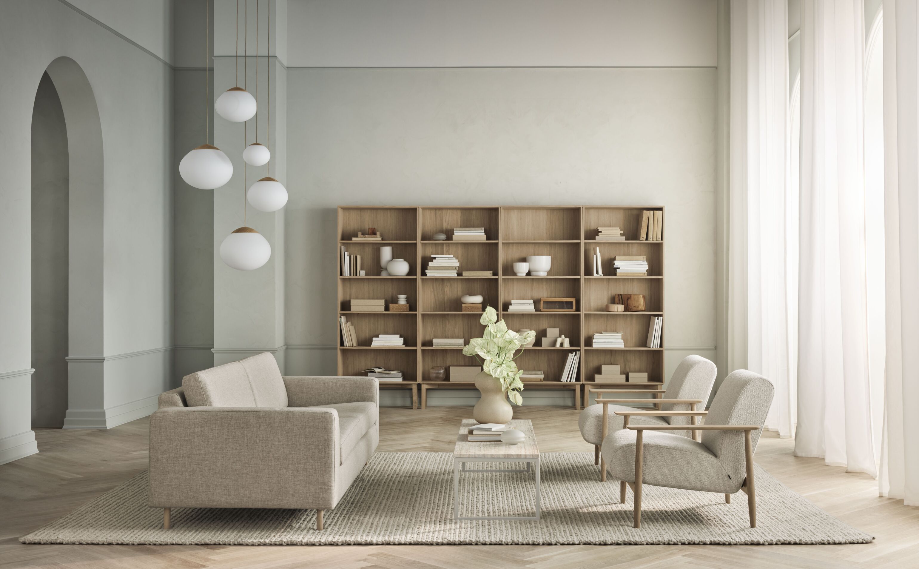 Silent shelf oak wood