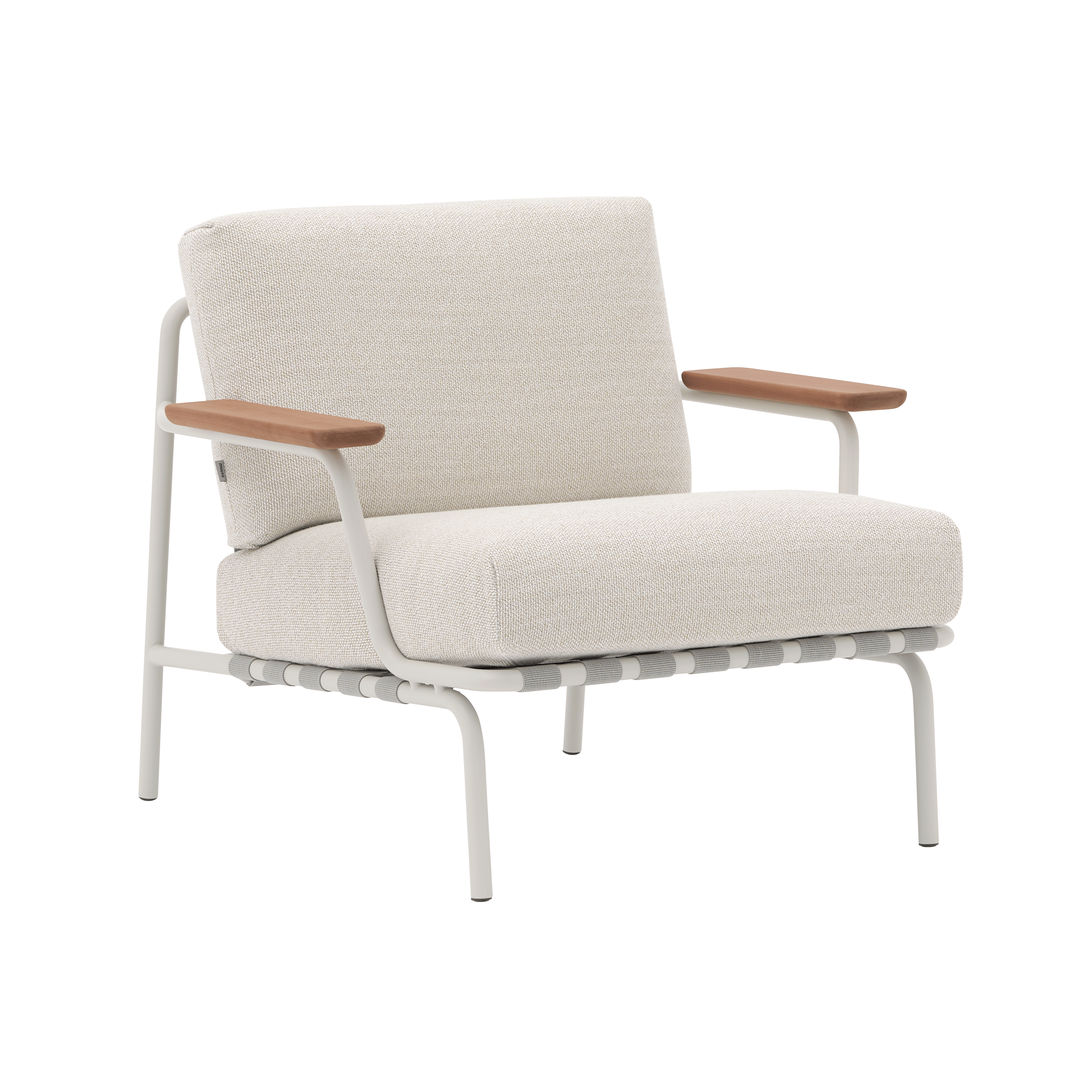 SETTLE light gray outdoor armchair with gray base [Amelia]